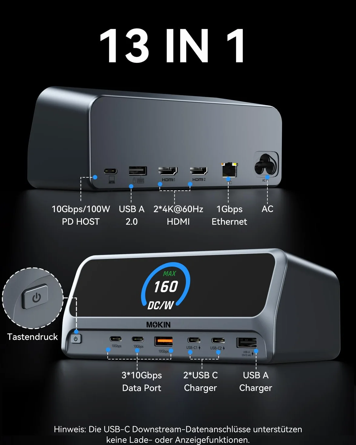 Stacja dokująca USB c adapter