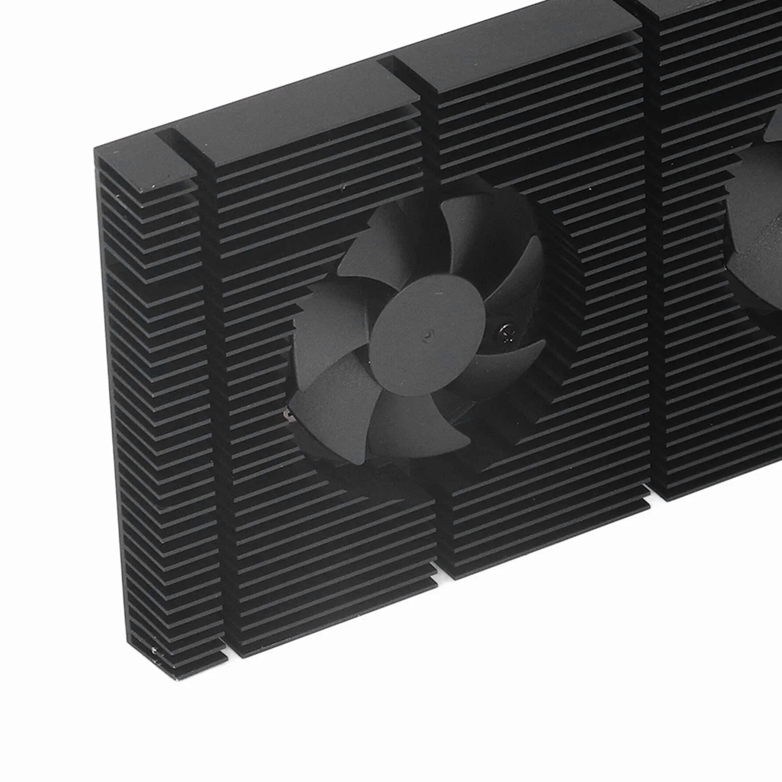 Fdit Radiator Pamięci VRAM z Podwójnym Wentylatorem PWM, Aluminiowy Radiator z Cichymi łożyskami Hydraulicznymi, do Chłodzenia Pamięci GPU 3080 i 3070 (Podkładka 0,5 mm 600)