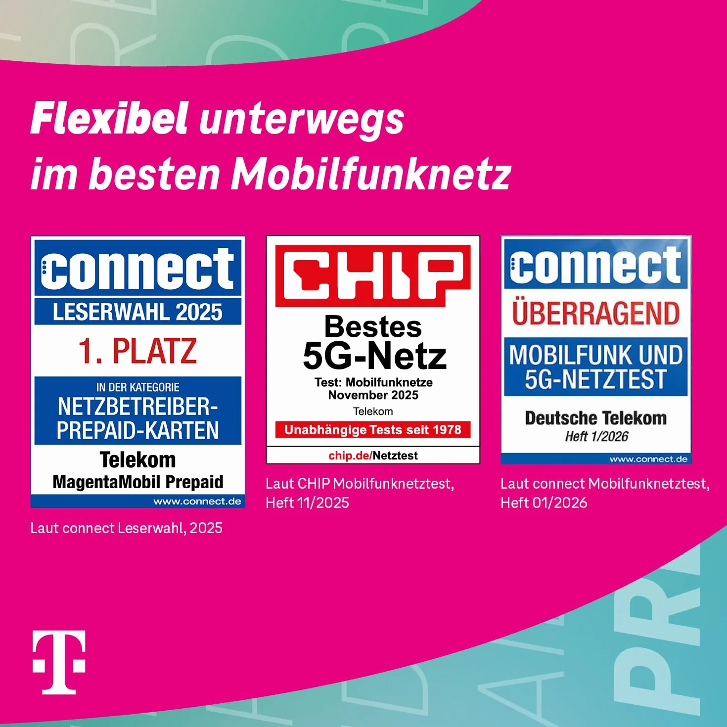 Telekom MagentaMobil Prepaid Basic | 9 ct na minutę/SMS do wszystkich sieci niemieckich | opcjonalny Dayflat (50 MB) do mobilnego surfowania I bez wiążącej umowy, pełna kontrola kosztów I 10 EUR