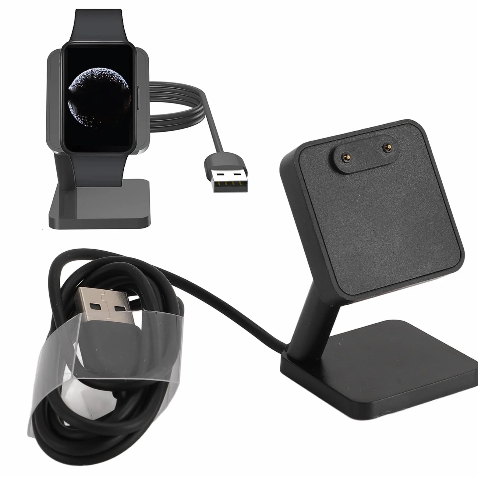 Magnetyczna Podstawa do Ładowania Smartwatch Fit 3, Stacja Ładowania z Kablem 3,3 Stóp