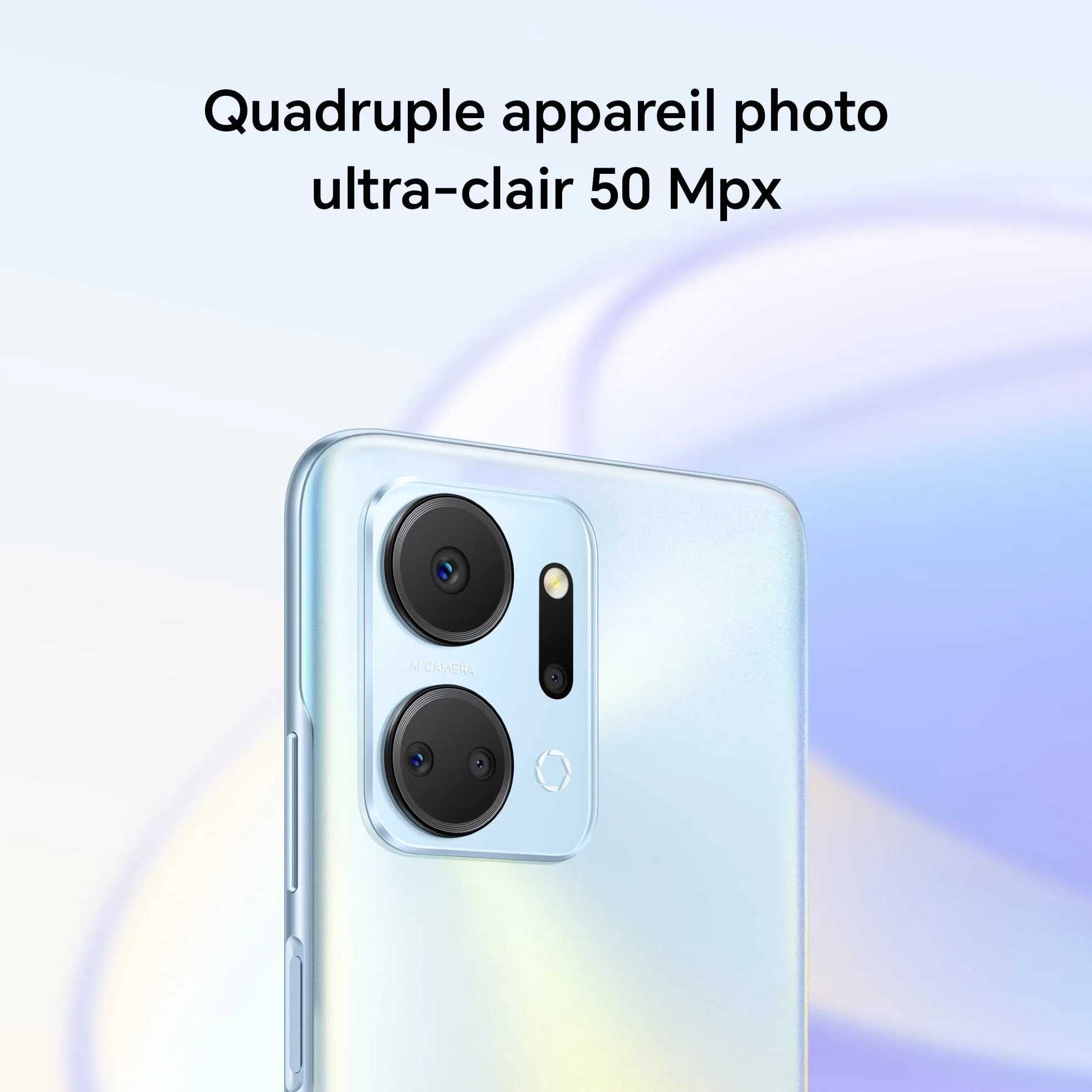 Honor X7A telefon komórkowy, odblokowany, 128 GB, możliwość rozszerzenia, wyświetlacz Fullview 6,74", 90 Hz, akumulator 5330 mAh, szybkie ładowanie 22,5 W, Quad Camera 50 MP, Android 12, NFC, Dual SIM