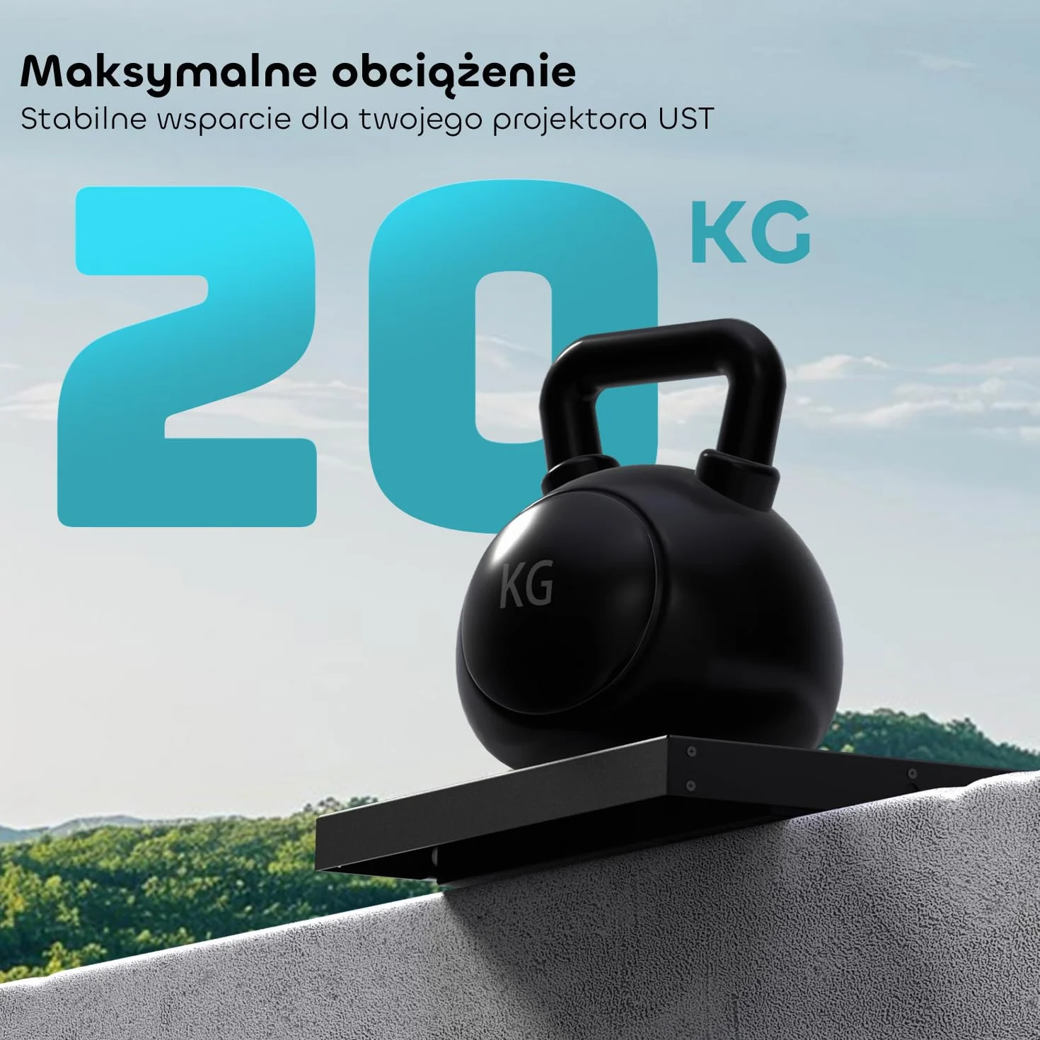 Zmotoryzowana półka przesuwna do projektora o bardzo krótkim dystansie, możliwość rozszerzenia 80"-150", automatycznie chowana półka teleskopowa, synchronizacja z wydajnością