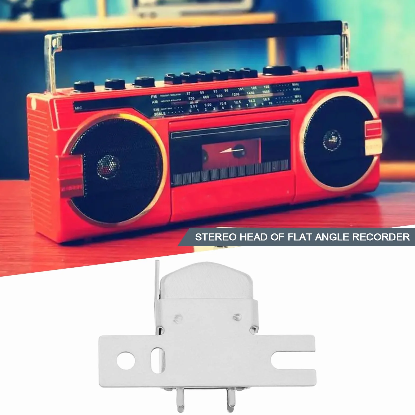 Głowica Stereo do Odtwarzania Taśmy Kasetowej DYNY62 Magnetyczna Dwuścieżkowa Odporna na Zużycie
