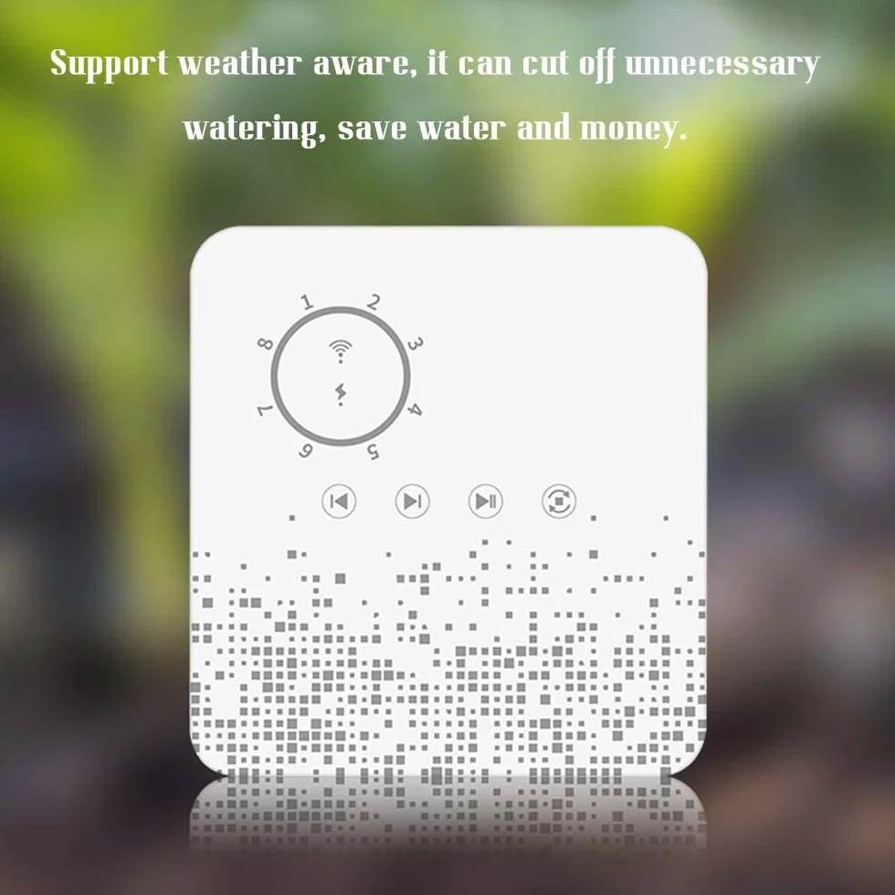 Tuya sterownik sterujący WiFi, inteligentny timer nawadniania, 8 stref, automatyczne urządzenie nawadniające, odporny na warunki atmosferyczne, kompatybilny z domem, do ogrodu, na podwórko, do szklarni