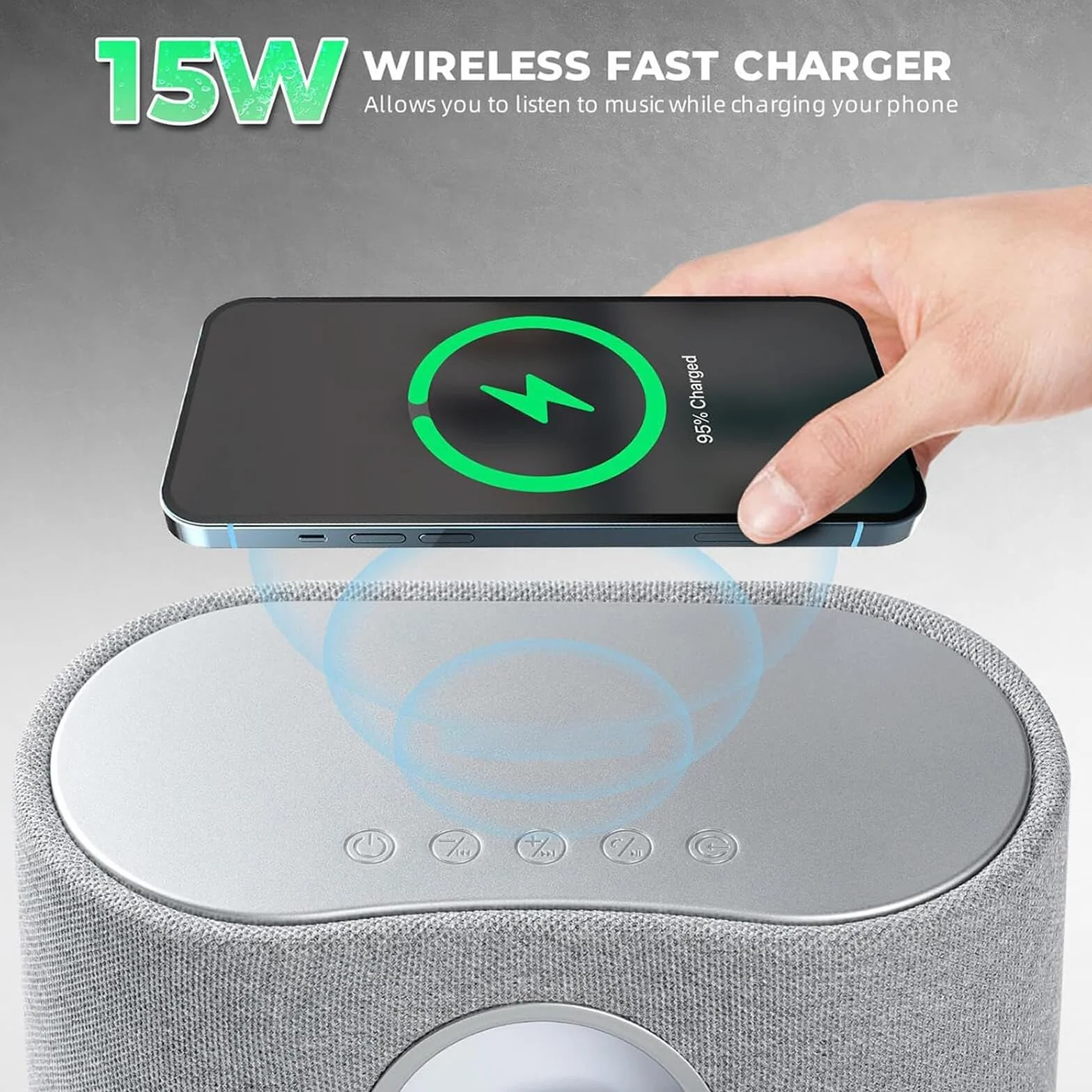 Głośnik Z Płynem Magnetycznym, Głośnik Ferrofluidowy Music Mate/sound Partner, Z Funkcją ładowania 15 W, Dźwiękiem Przestrzennym 360° Odbiór Muzyki W Domu Bluetooth 5.1 Audio, Do Domowego Telewizor