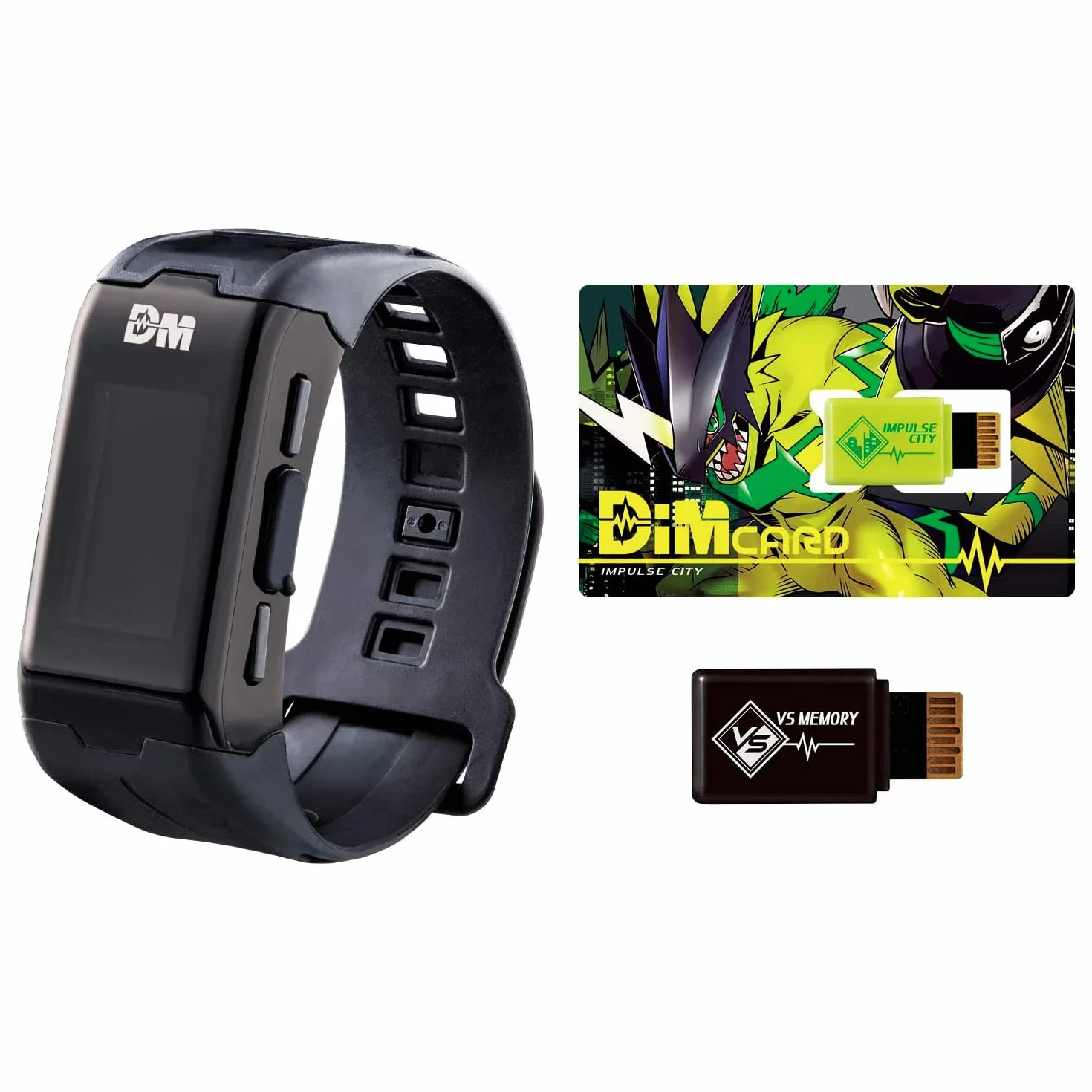 Digimon Vital Bracelet | interaktywny zegarek fitness z licznikiem kroków, pulsometrem, zegarkiem cyfrowym i wirtualnym zwierzakiem | trenuj i walcz z przyjaciółmi, kolor czarny (darmowa aplikacja)