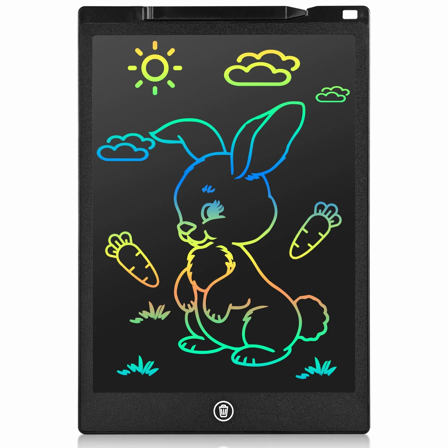 Cimetech Tablica do pisania LCD Zabawka od 3 4 5 6 7 8 lat Chłopiec Dziewczynka 12 cali Magiczna tablica Tablica do malowania dla dzieci Świąteczne prezenty urodzinowe dla dzieci (czarny)