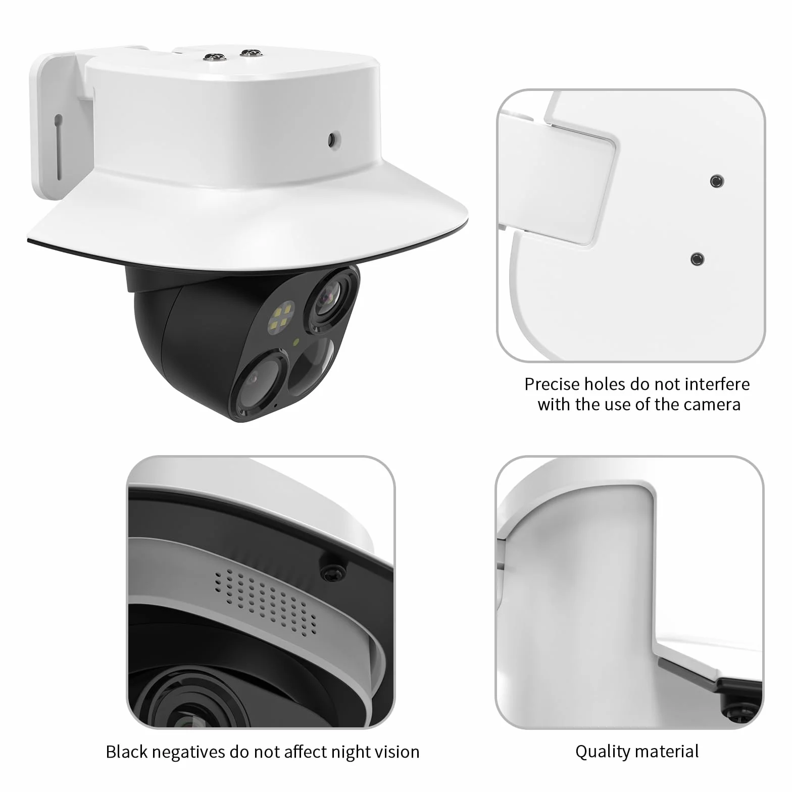 HOLACA Sun Rain Shade osłona kamery do eufy Security SoloCam S340, DF-1201