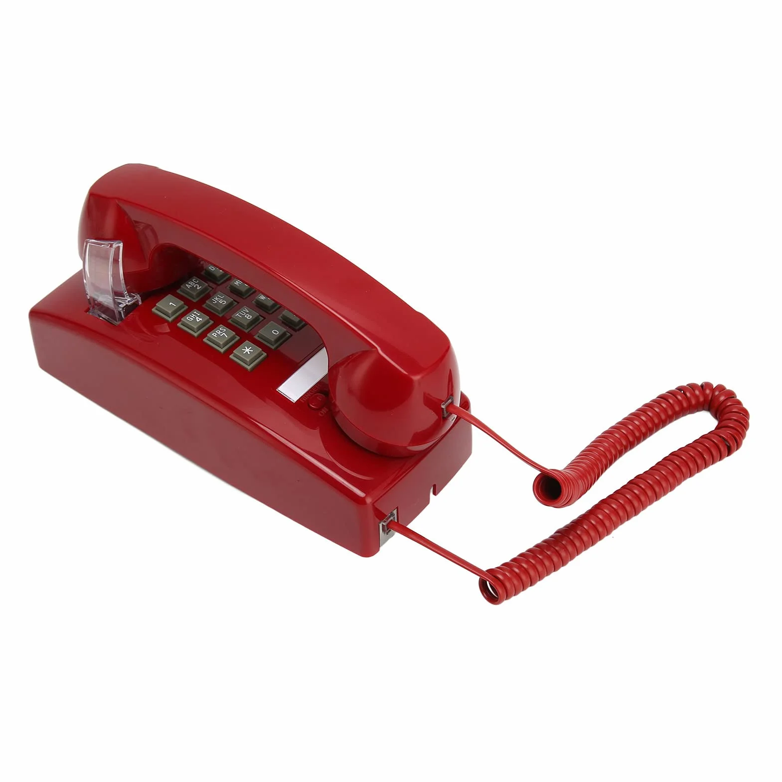 KIMISS Telefon ścienny w Stylu Retro w Starym Stylu – Wodoodporny Telefon Przewodowy z regulacją Głośności w Słuchawce, Klasyczna Konstrukcja do Montażu na ścianie do Użytku w Domu, Biurze i Hotelu