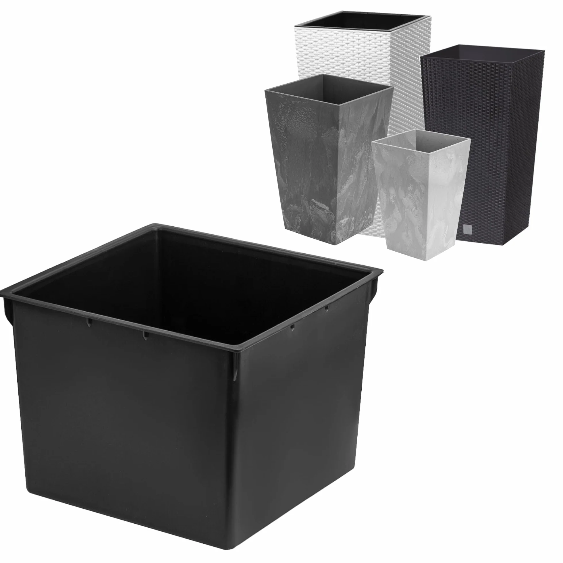 Prosperplast Wkład do doniczki kwadratowy 8 l 22x22x17 cm
