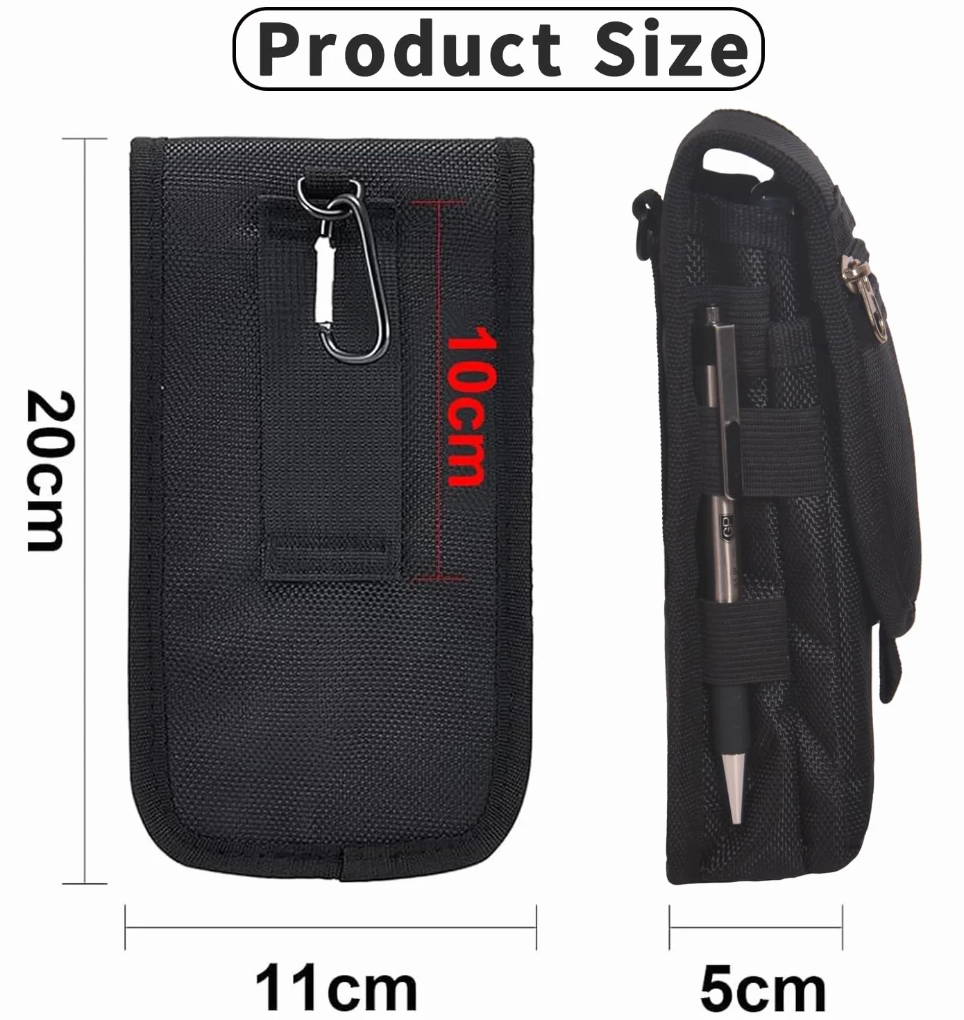 Duża torba na pasek do iPhone 15, 14, 13, 12, 11 Pro Max, Samsung Galaxy, uchwyt na narzędzia