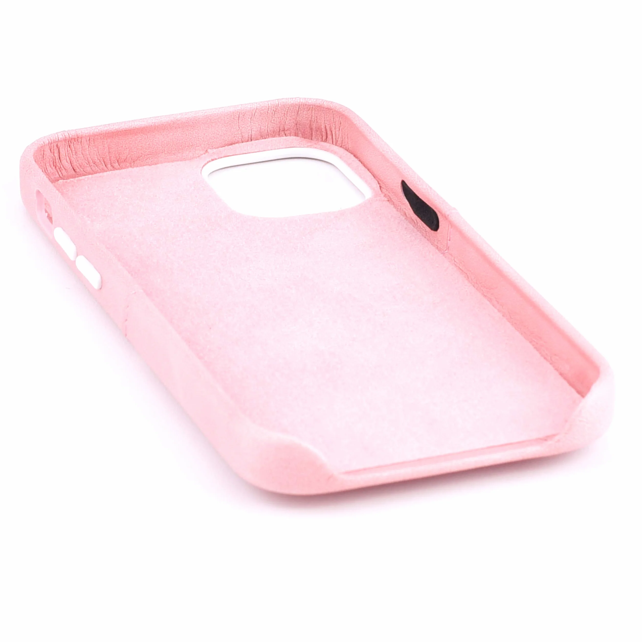 Dockem Etui portfelowe na iPhone 12 mini, wbudowana metalowa płytka magnetyczna, 1 uchwyt na kartę, 13.7 cm, gładka skóra syntetyczna różowy