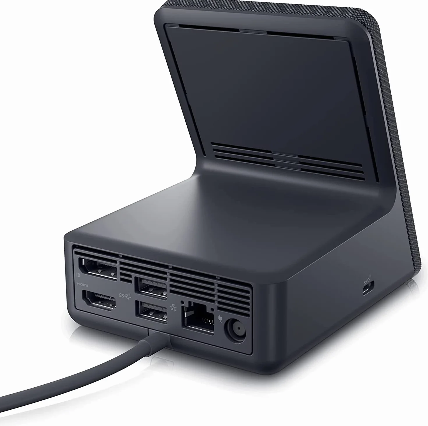 Stacja dokująca Dell HD22Q (powierzchnia ładowania Qi, 1 port USB-C 3.2, 4 porty USB-A 3.2, DisplayPort, HDMI, RJ-45, 130 W)