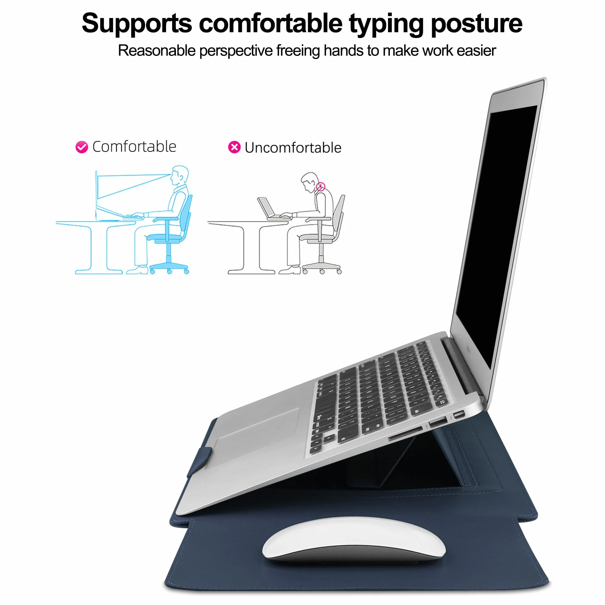 HoYiXi Pokrowiec na laptopa 33.0 cm, kompatybilny z 33.0 cm MacBook Neo 2026, MacBook Air 13 M1 M2 2022-2018, MacBook Pro 13 M2 2022-2016, Surface Pro 8 2021, Surface Go 33-33.6 cm, Dell, ASUS, Acer