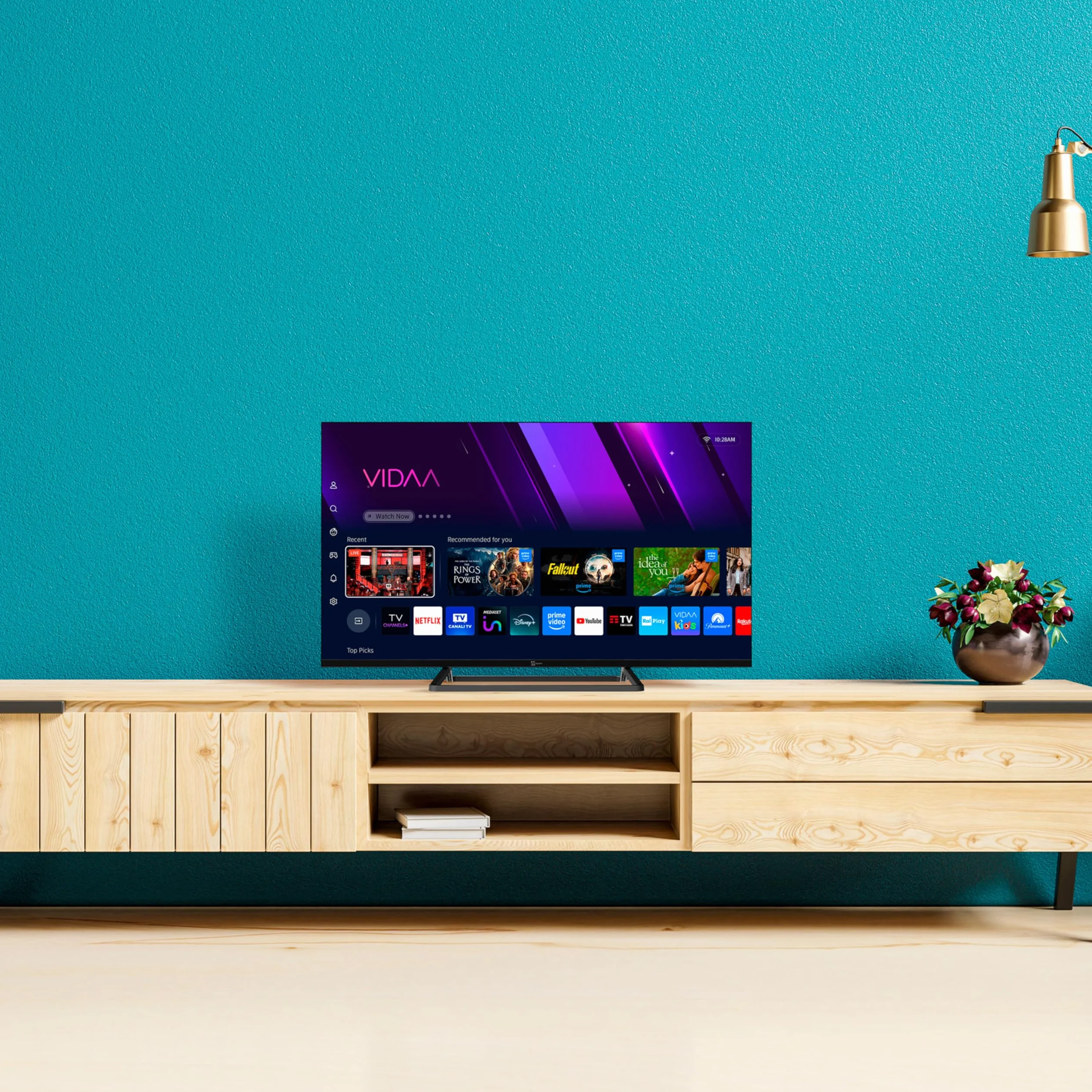 TELE System Smart TV 40 cali Full HD LED Frameless, certyfikat CAM tivùsat, HbbTV, HDR10 HLG, zasilany przez VIDAA, podwójny pilot w zestawie.