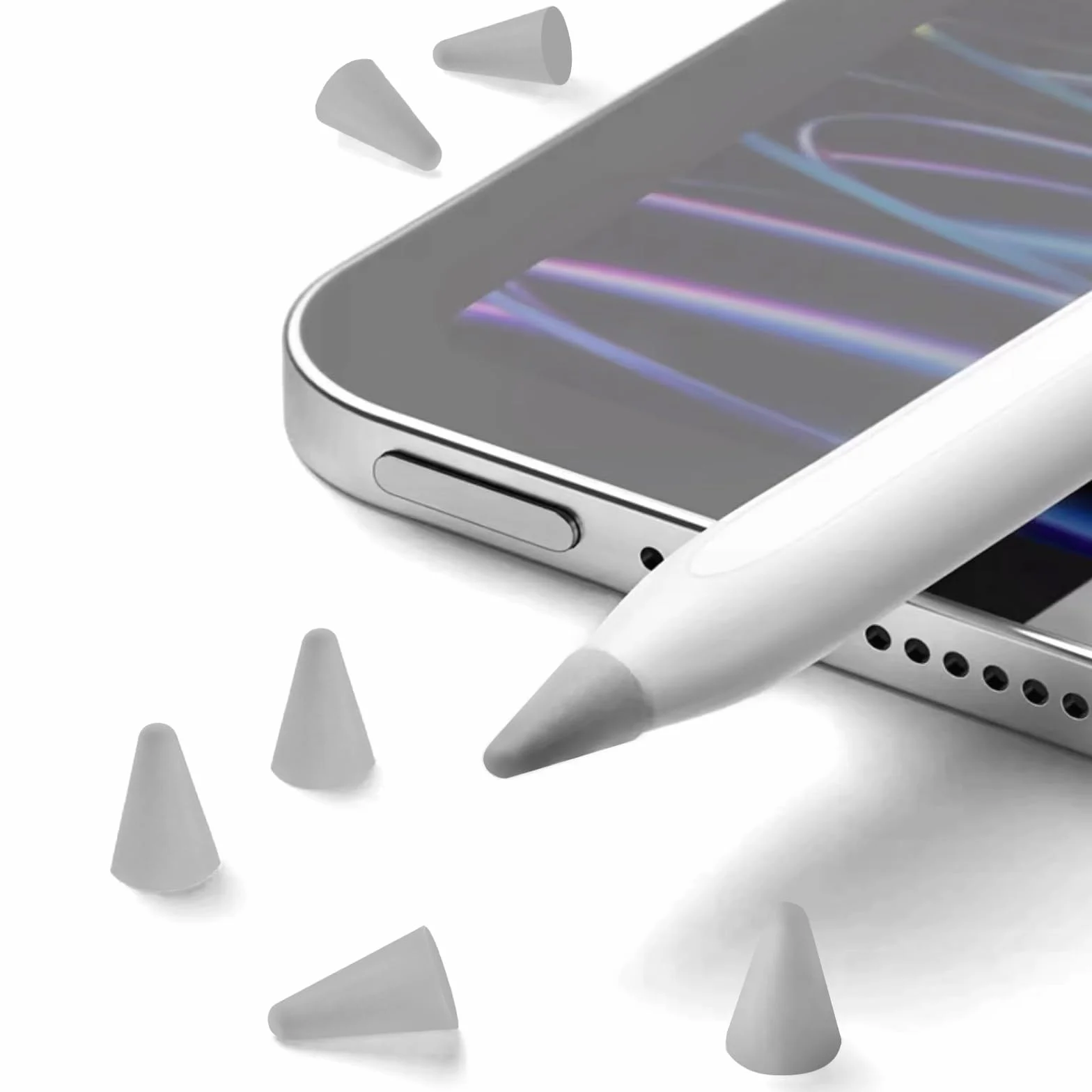Apple Pencil 1/2/Pro/USB-C silikonowe etui na wkłady 100 sztuk antypoślizgowe osłony końcówek