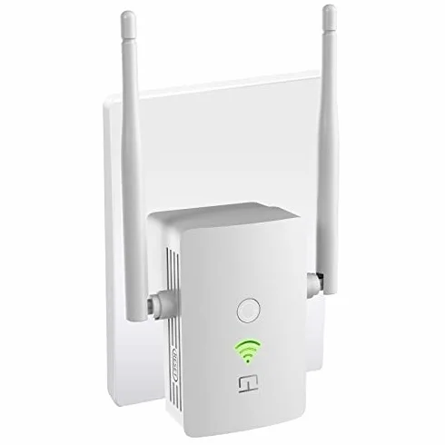 Wzmacniacz WLAN Repeater I 1200 Mbit/s Dualband WLAN Repeater I Internet wzmacniacz o dużym zasięgu, repeater z przyłączem LAN, gniazdko, 867 Mbit/s 5 GHz + 300 Mbit/s 2,4 GHz, kompaktowa konstrukcja