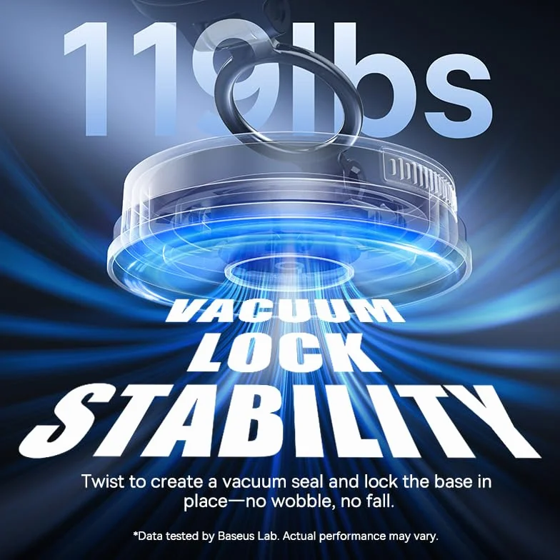 Baseus VC2 Flex Pro 15W uchwyt samochodowy do telefonów komórkowych dla Magsafe z funkcją ładowania, bezprzewodowa ładowarka samochodowa do iPhone'a 17,16,15,14,13,12 Pro Max