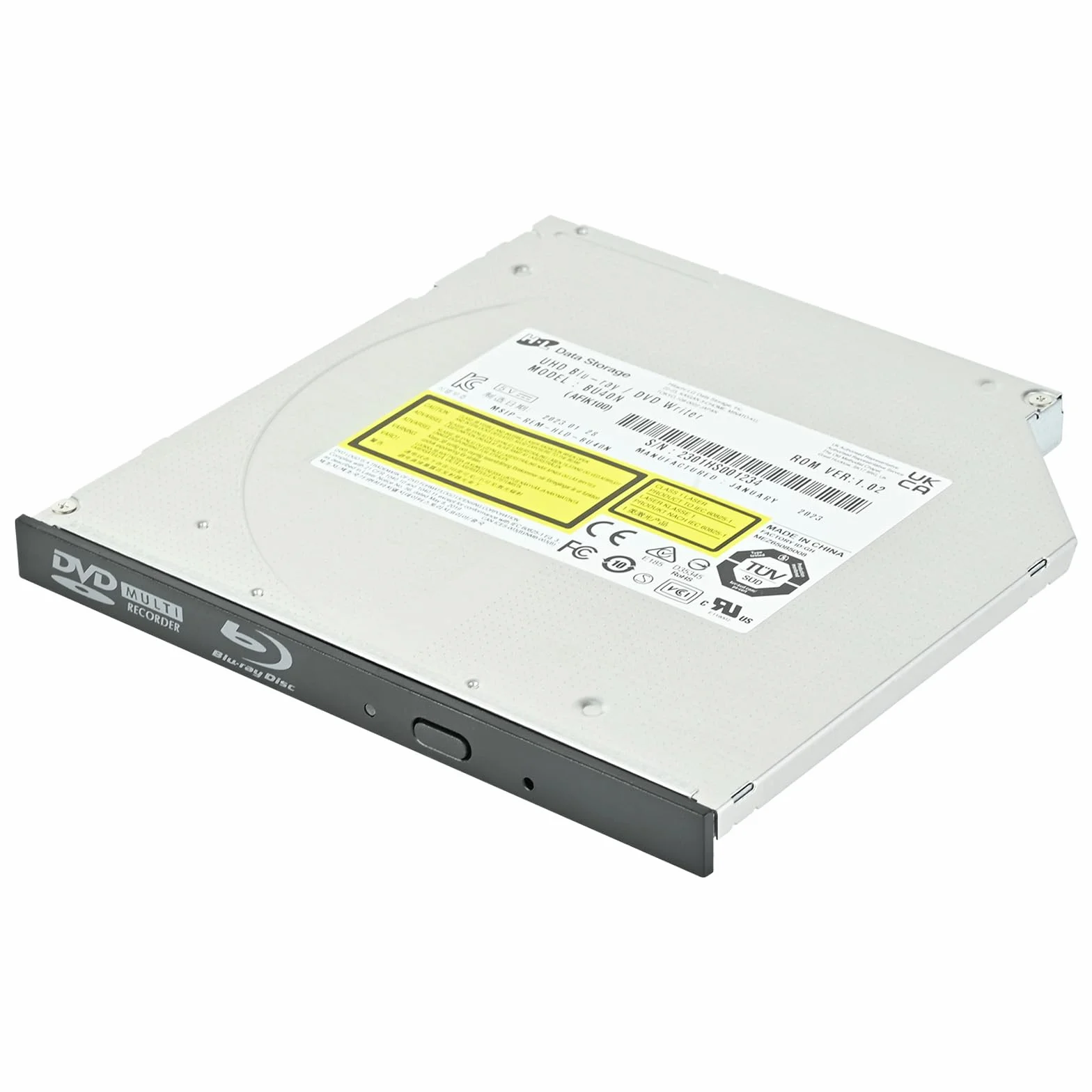 Silverstone TOB04 Ultracienki wewnętrzny napęd optyczny Ultra HD Blu-ray 9,5 mm SST-TOB04-V2
