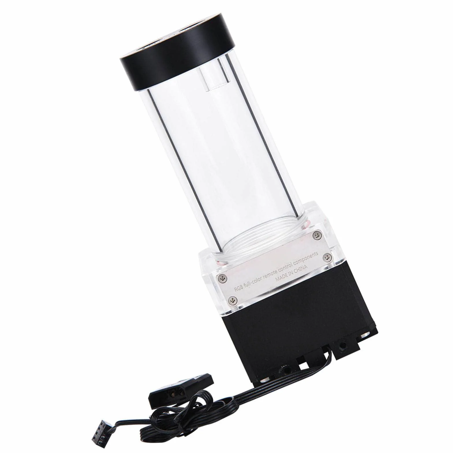 Eminchu Zbiornik Pompy PC Silne Chłodzenie Pompa Wodna 650L/H 3,5 Metra Głowica Pompy do Komputera Pompa Chłodząca wodą Konfiguracja Gier (17cm) (17cm) ()