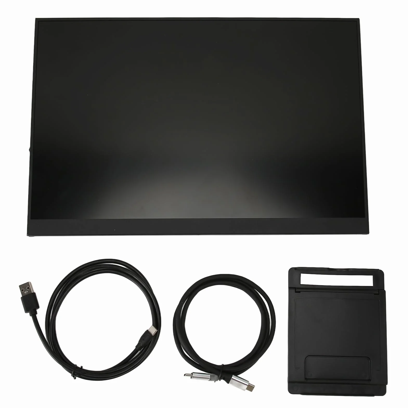 Przenośny Monitor z Ekranem Dotykowym, 16-calowy Wyświetlacz HD 1920x1200 60 Hz Wbudowane Dwa Głośniki, Port HDMI Typu C, Zewnętrzny Monitor do Gier do Laptopa do Przełącznika