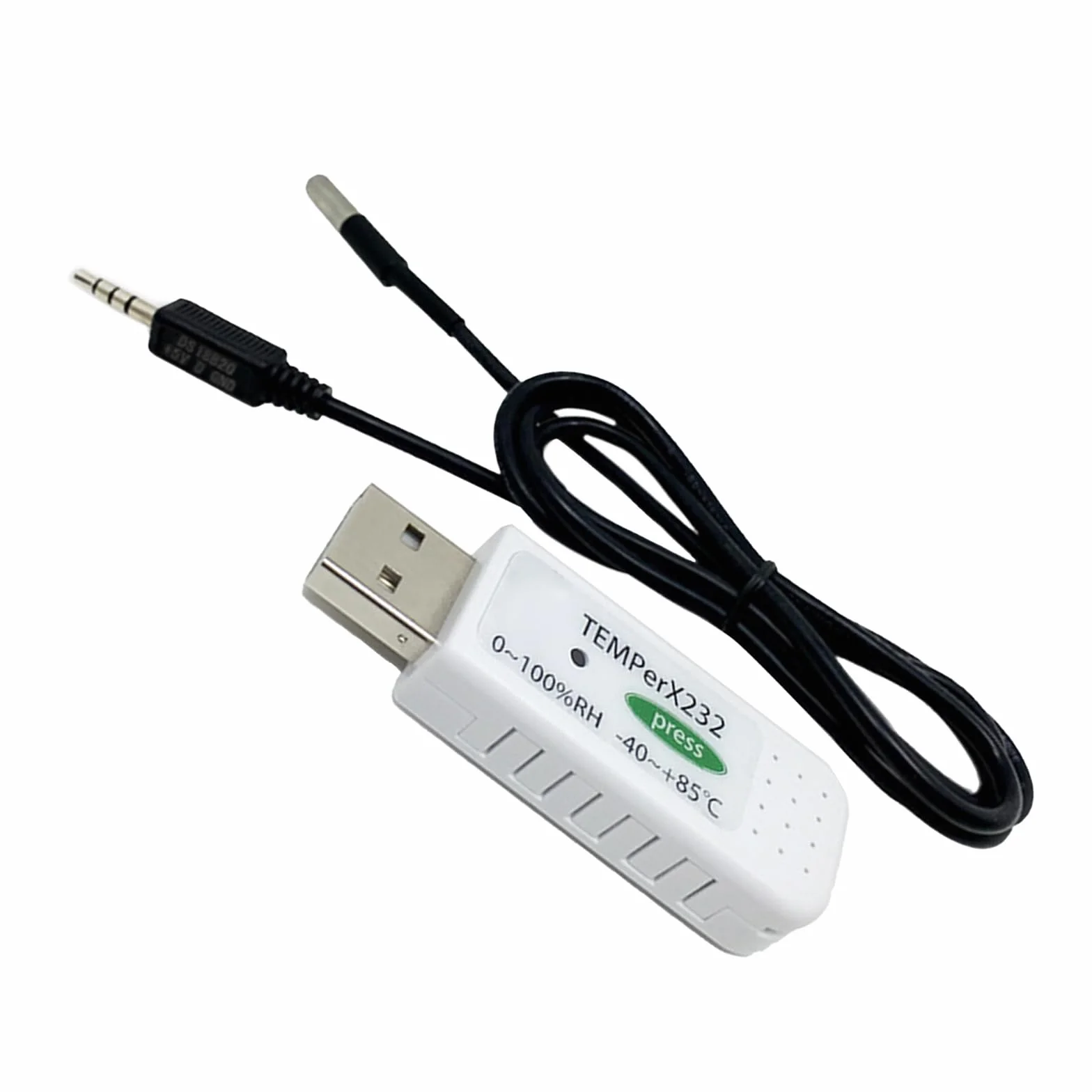 USB miernik temperatury i wilgotności, sonda zewnętrzna, alarm e-mail, przechowywanie danych, rejestrator,