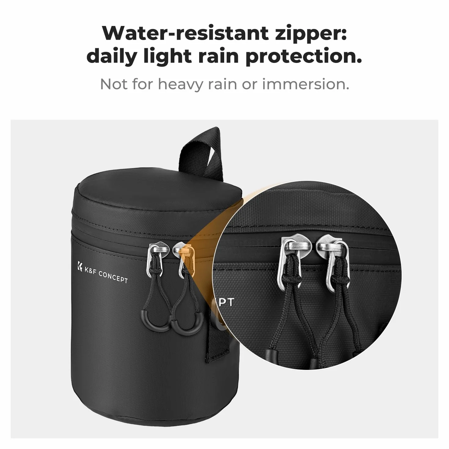 K&F Concept Torba na obiektyw wodoszczelna odporna na uderzenia uniwersalna do lustrzanki DSLR