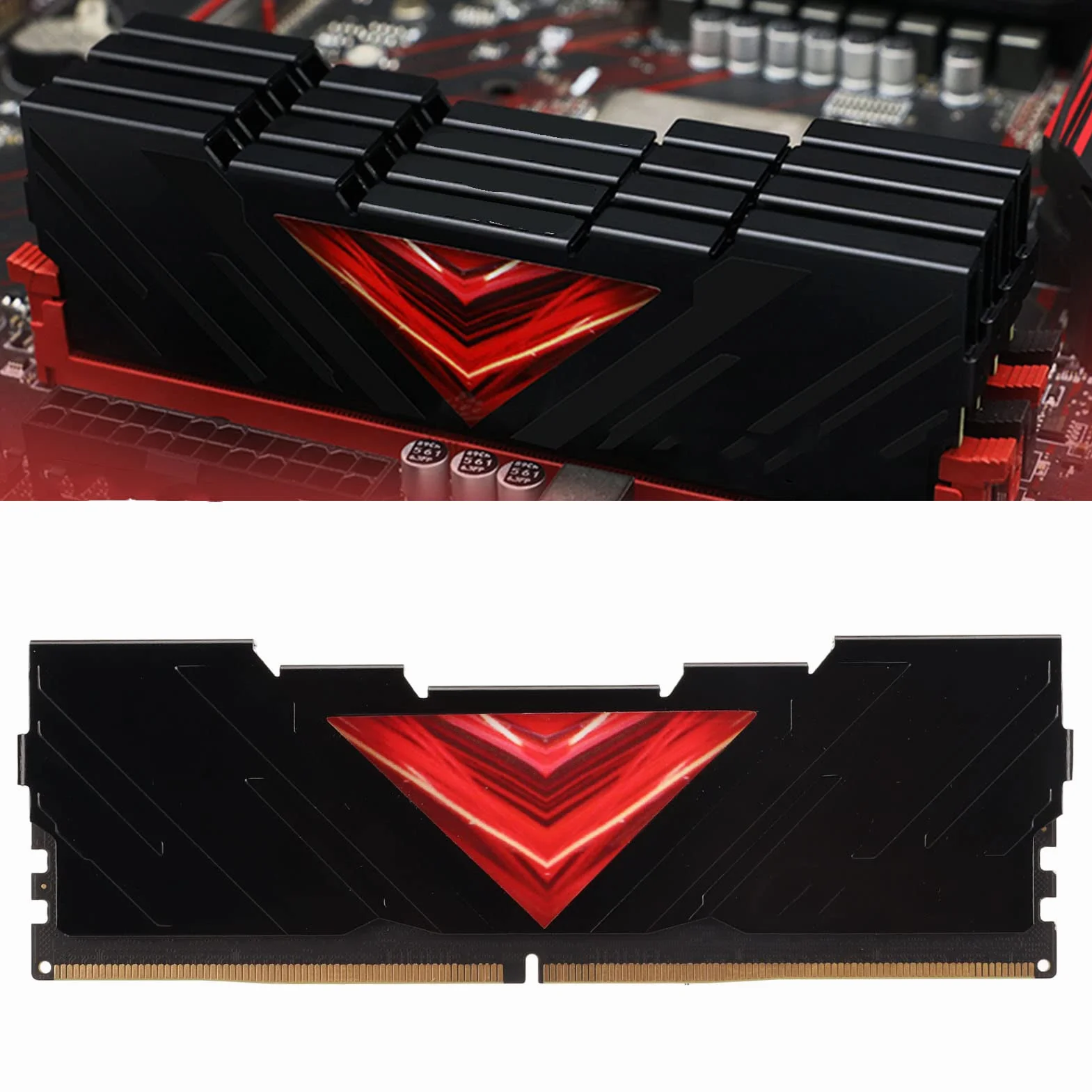 16 GB DDR5 RAM, wydajne rozpraszanie ciepła DDR5 4800 MHz RAM szybka reakcja dla PC (czarny)