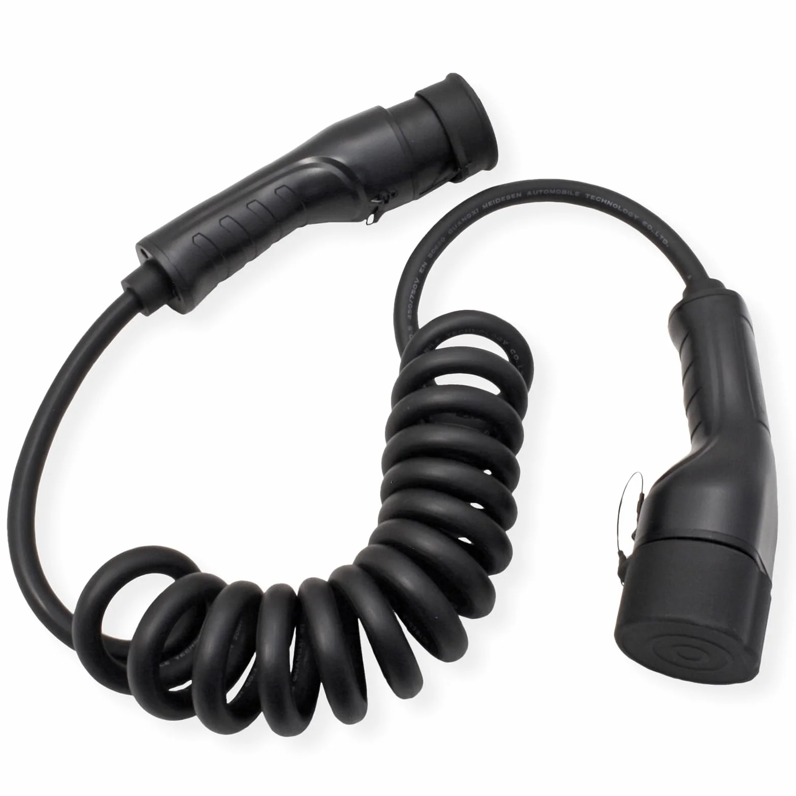ROLINE Kabel do ładowania e-samochodu typu 2, 1-fazowy, 250 V AC (1P+N+E), 32 A, 7,4 kW, kabel spiralny, 3 m