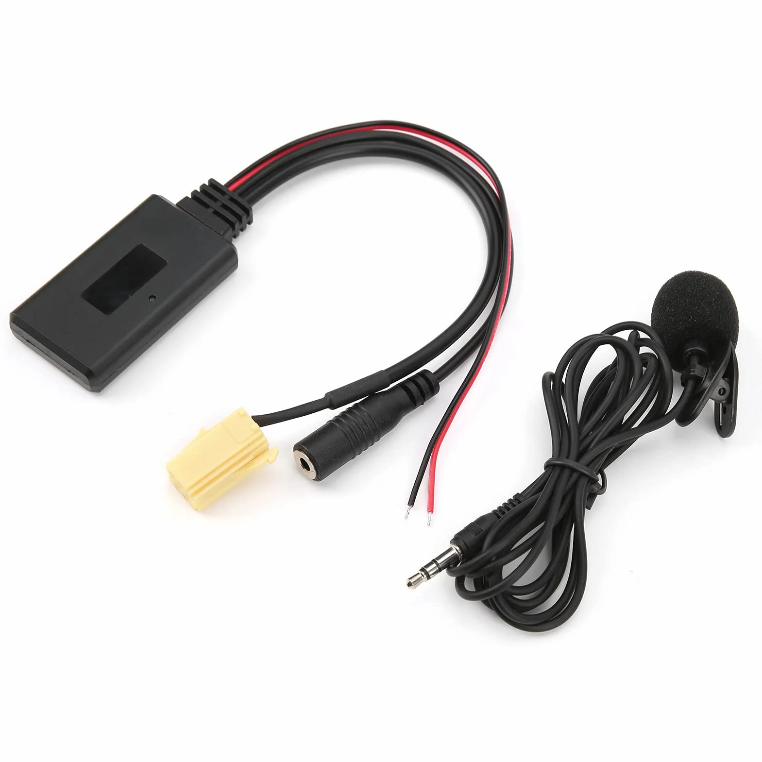 Adapter do Kabla Bluetooth 5.0 AUX Z Wymianą Zestawu Głośnomówiącego Mikrofonu Adapter AUX-In Adapter Samochodowy Audio Dla Fiata 500/dla Grande Punto/dla Qubo/dla Fiorino