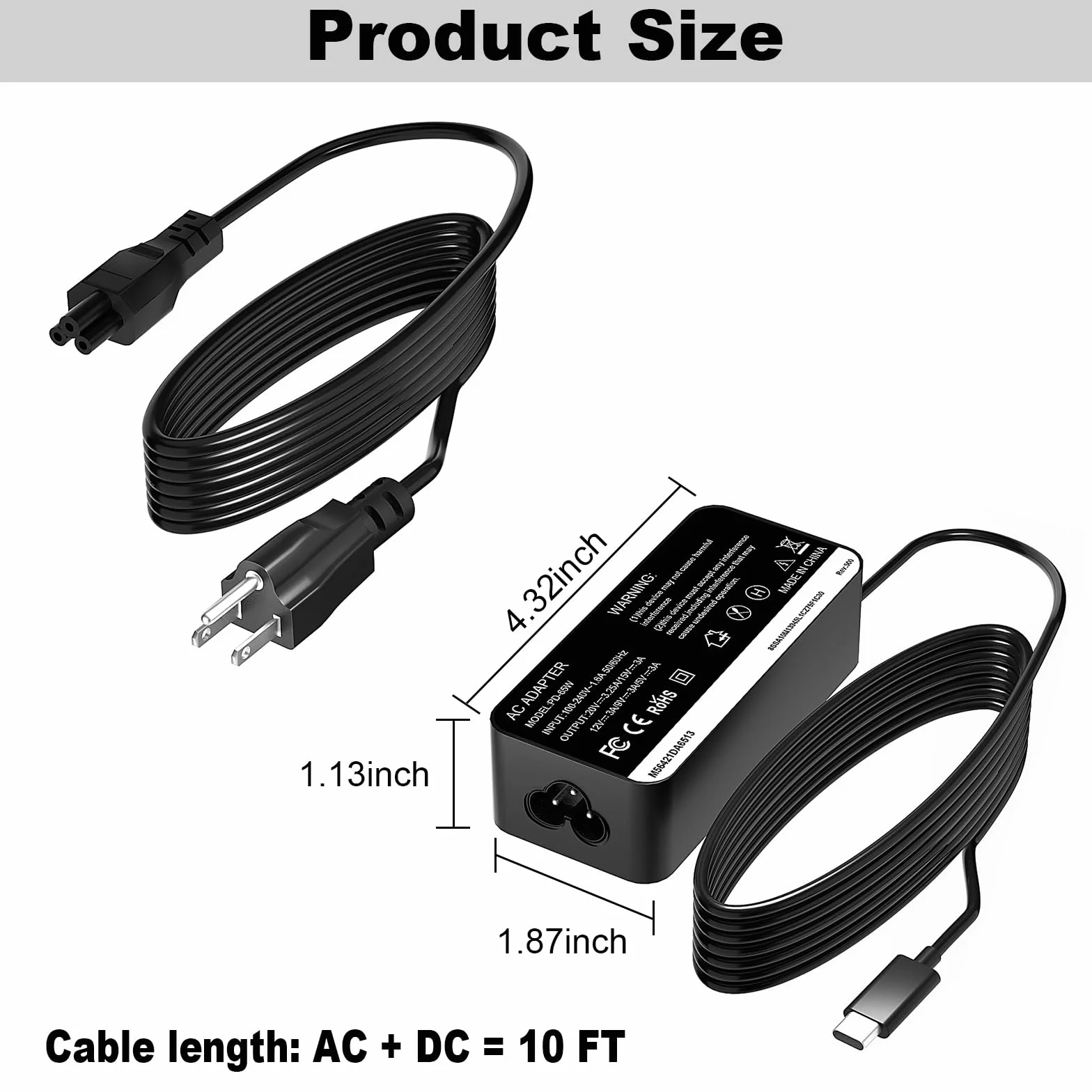 NOCO UltraSafe kabel do ładowania USB-C 65 W do przenośnego rozrusznika kompatybilny z NOCO Boost X GBX45 GBX55 GBX75 GBX155 przewód zasilacza sieciowego