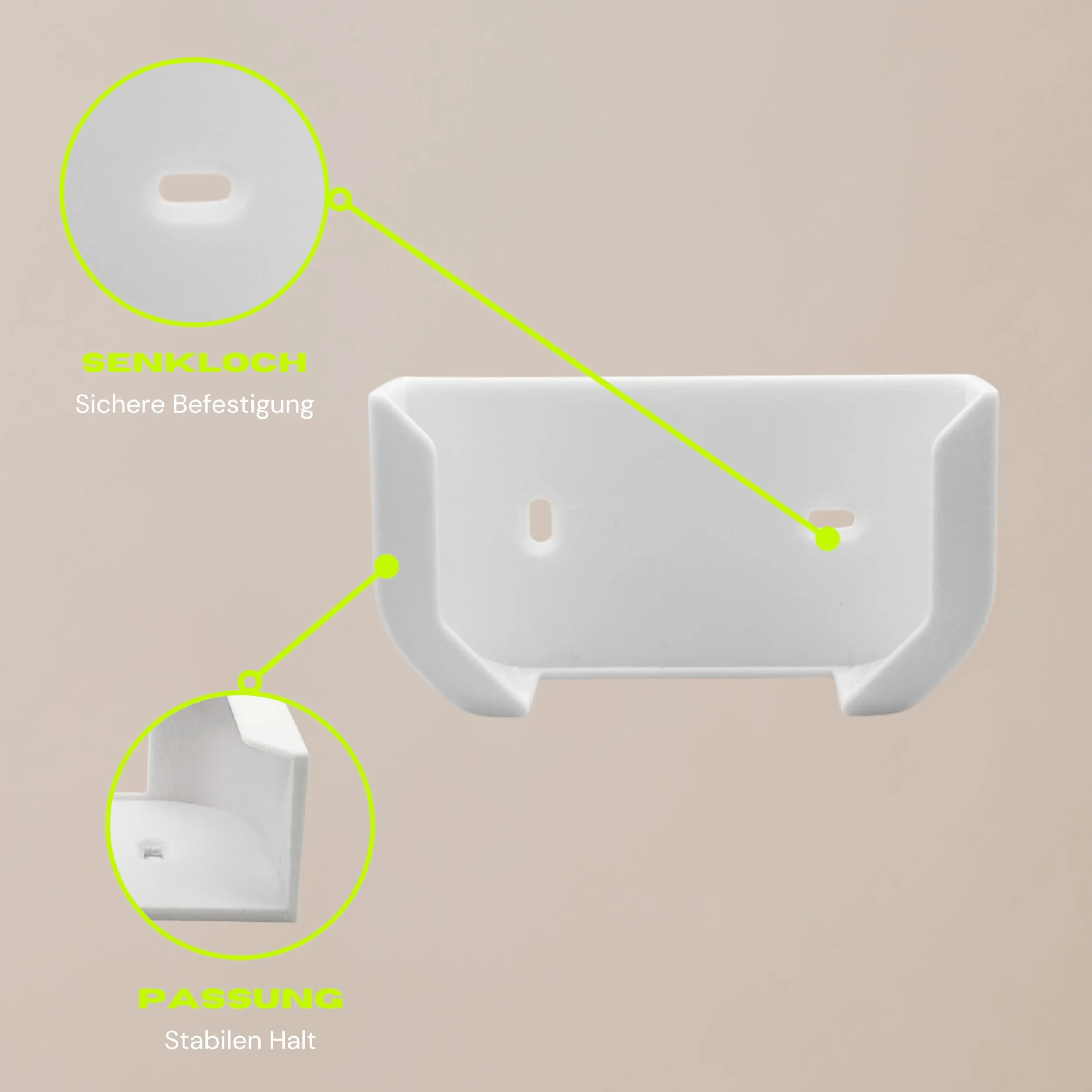 Philips Hue Bridge Uchwyt ścienny z tworzywa sztucznego do Smart Home