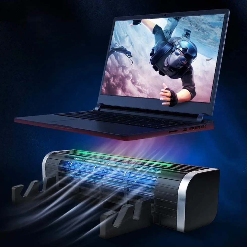 Podstawka Chłodząca Stabilny Podkładka Chłodząca Do Laptopa Wentylator USB Tablet I Telefon Osobisty Na Biurko Cichy Biurko