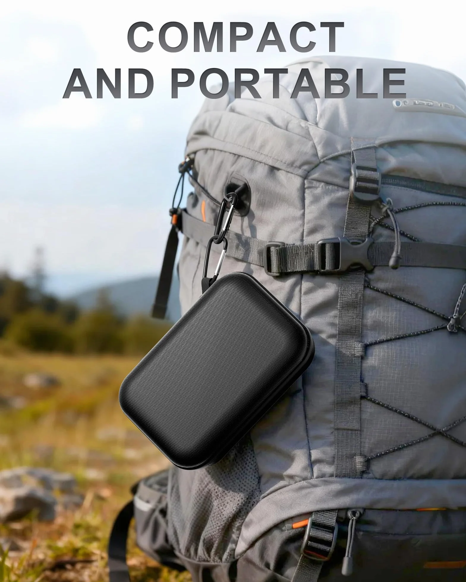 ProCase Przenośne etui podróżne do JBL Go 4 Go 3 Eco Ultra, wodoodporne pudełko z twardą obudową