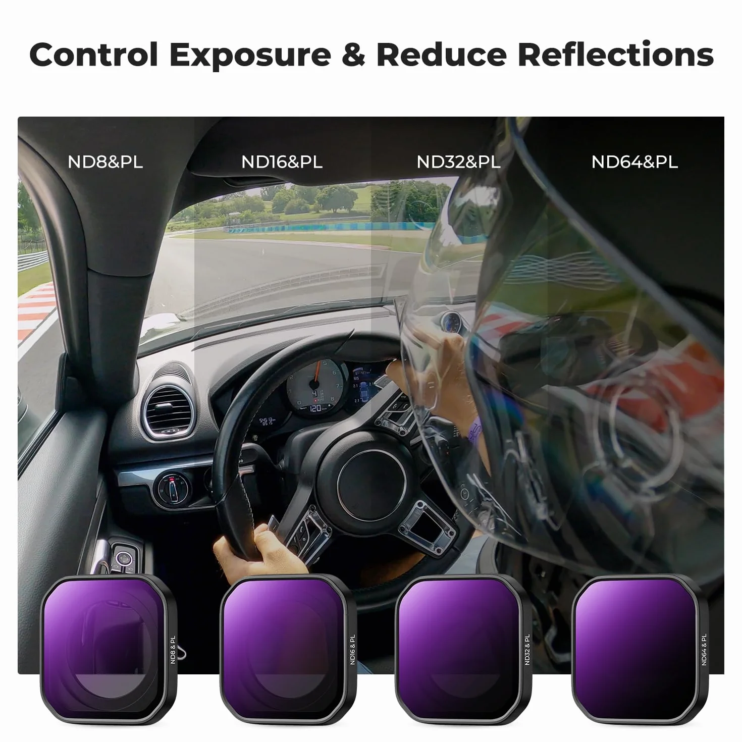 K&F Concept Upgrade 4-pak ND&PL zestaw filtrów 2 w 1 kompatybilny z Insta360 Ace Pro 2