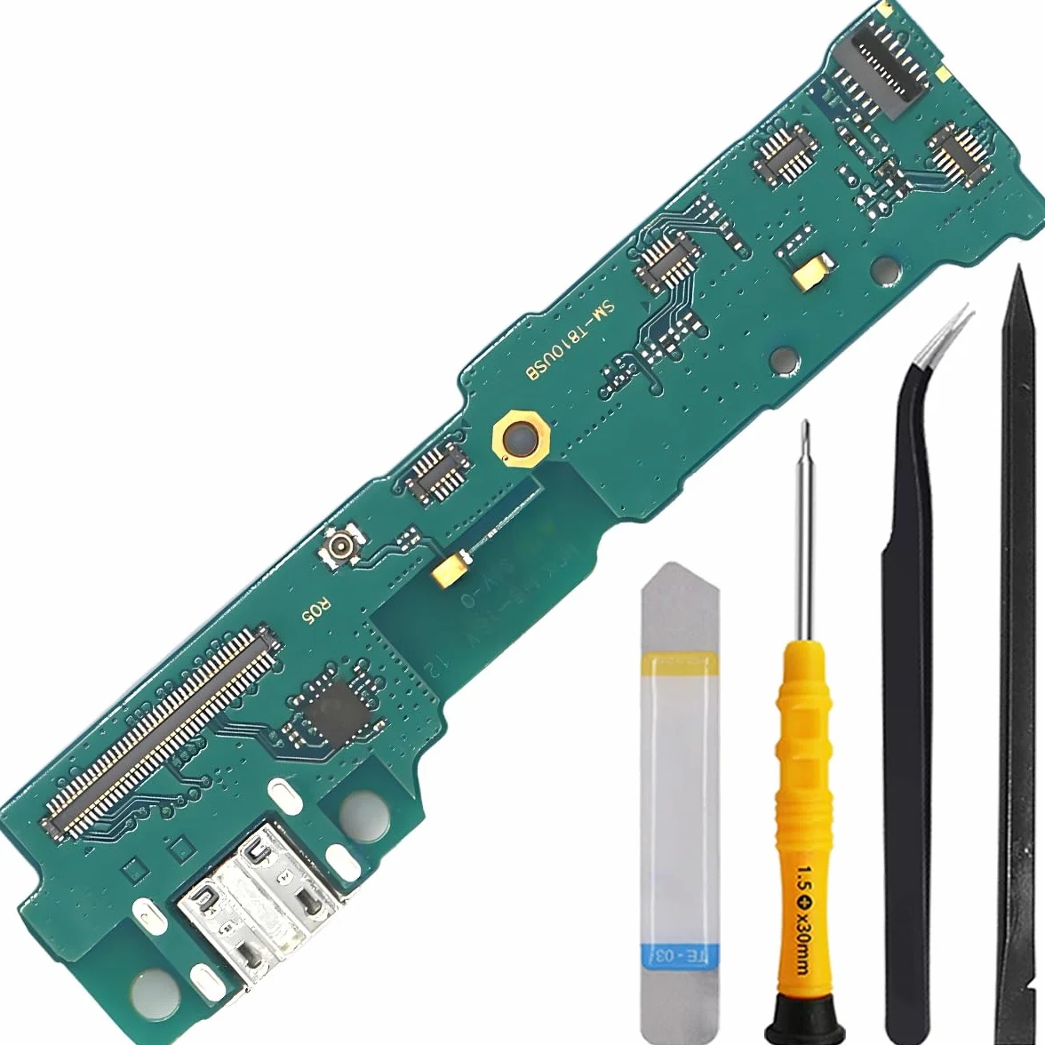 USB Charging Port do Samsung Galaxy Tab S2 9.7 2015 SM-T810 T815, Micro USB Dock Connector Flex Cable Board Kompatybilny z Galaxy Tab S2 9.7 SM-T813 T817 T819 z narzędziami do naprawy