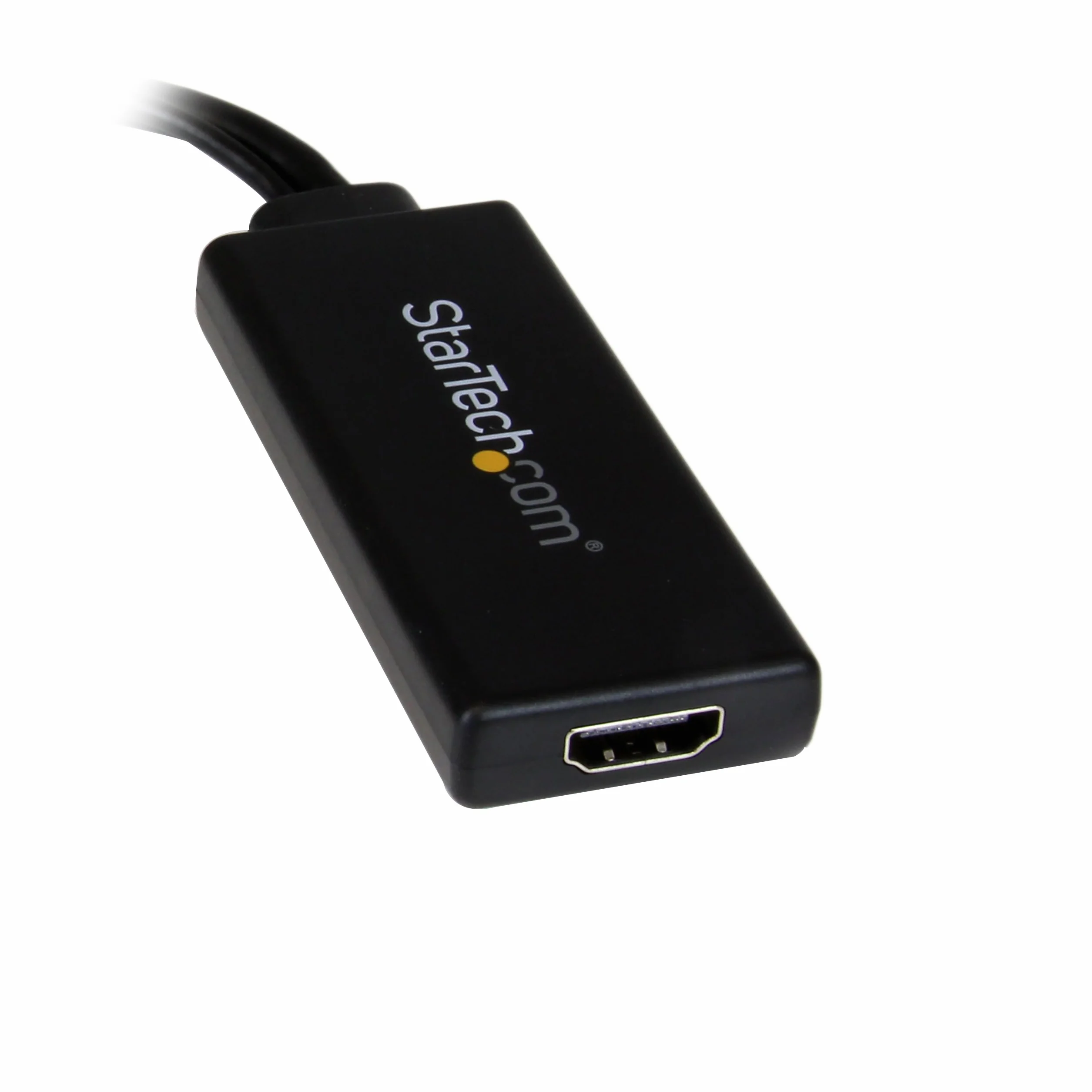 StarTech.com Adapter VGA na HDMI z USB Audio - Konwerter VGA na HDMI do laptopa/PC na HDTV - złącze AV na HDMI (VGA2HDU), czarny