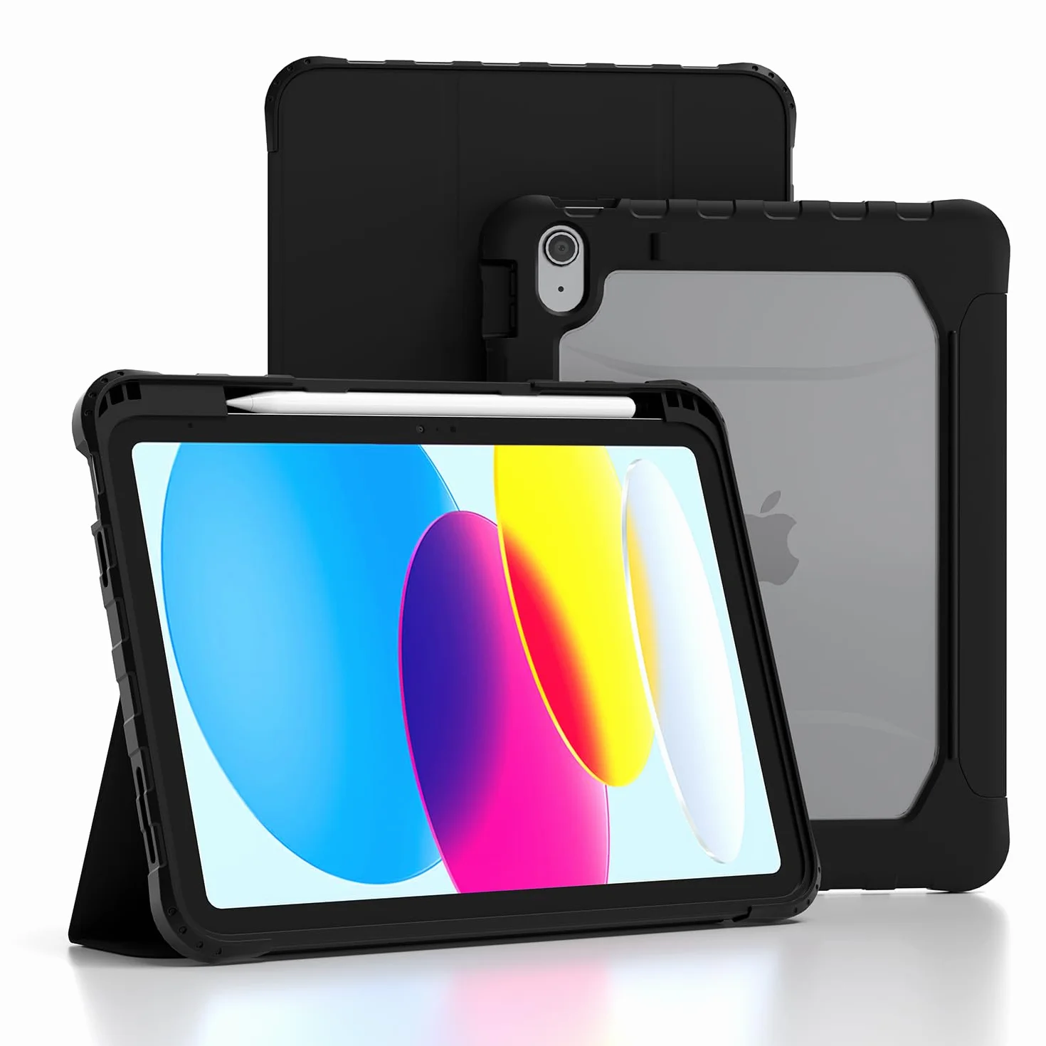 TOPESCT Etui na iPada (A16) 11. generacji 11 cali 2025 / iPad 10. generacji 2022, automatyczne budzenie/uśpienie, silne magnetyczne, odporne na wstrząsy etui z twardą półprzezroczystą tylną obudową