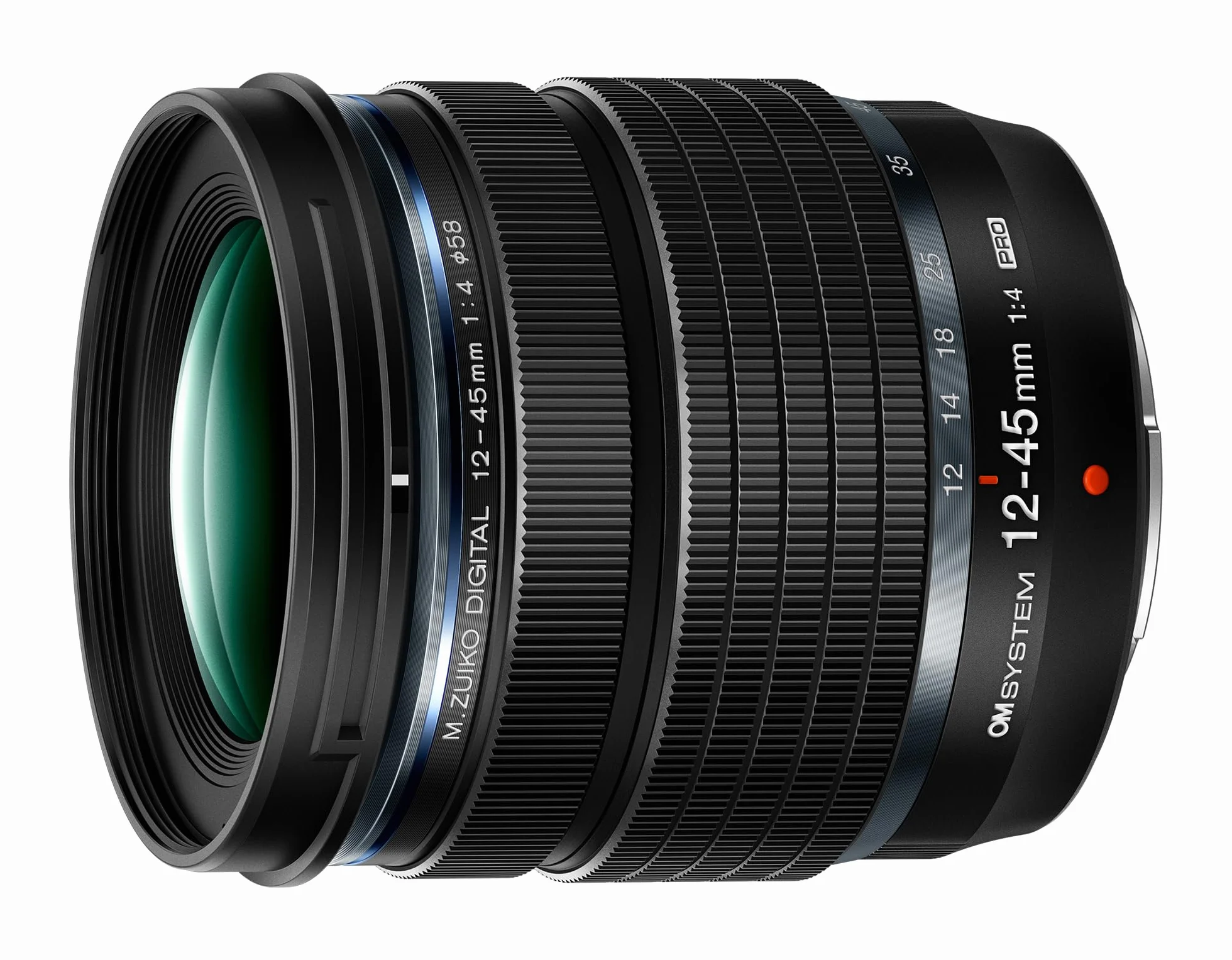 OM SYSTEM M.Zuiko Digital ED 12-45mm F4.0 PRO - Obiektyw Zoom do MFT | Standardowy obiektyw stałoogniskowy, lekka konstrukcja 254 g, uszczelnienie IPX1, kompatybilny z Olympus OM-D i Panasonic G.