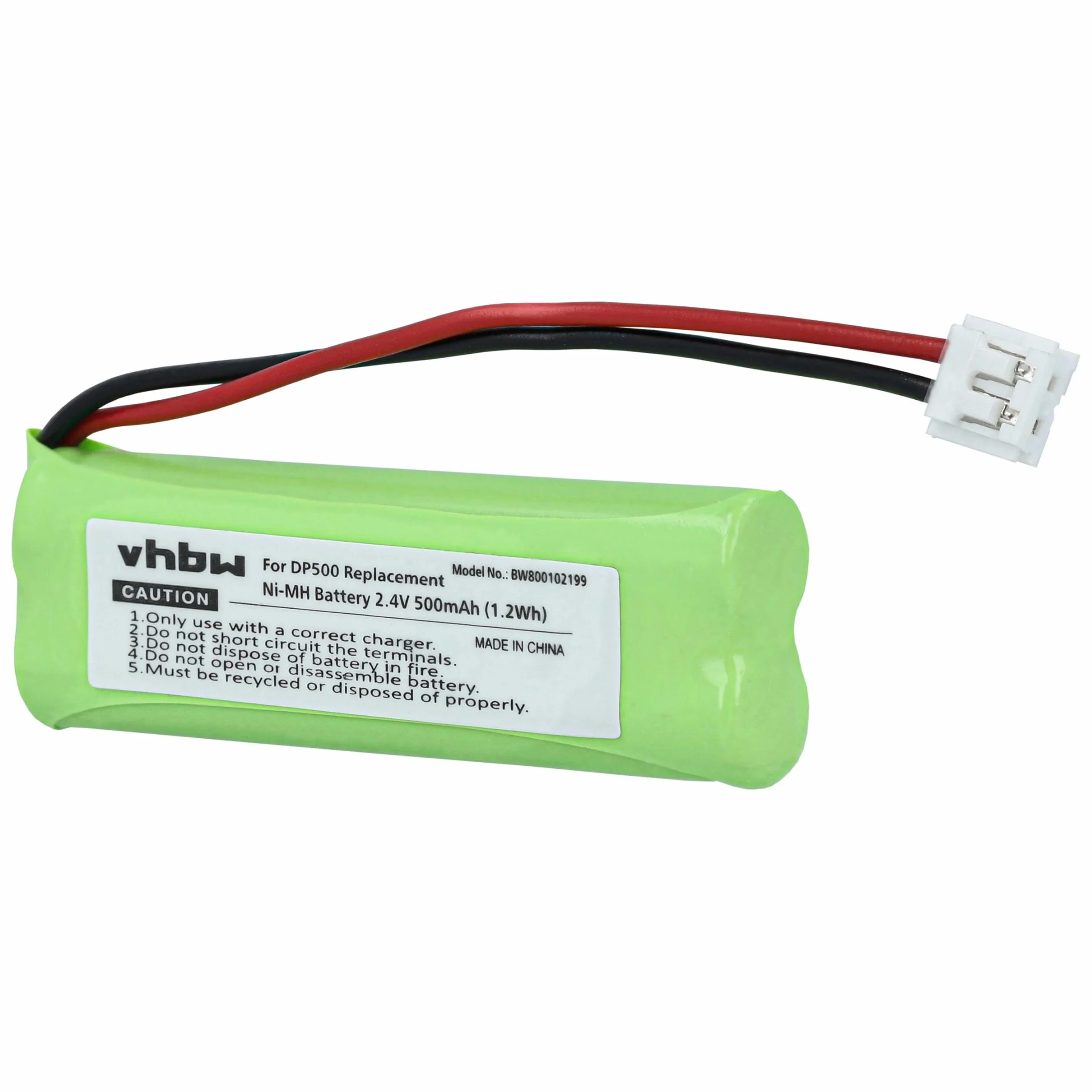 vhbw 10 x bateria zamienna do GPHC05RN01, GP1010, VTHC04RN00, VT50AAAALH2BMJZ do bezprzewodowego telefonu stacjonarnego (500 mAh, 2,4 V, NiMH)