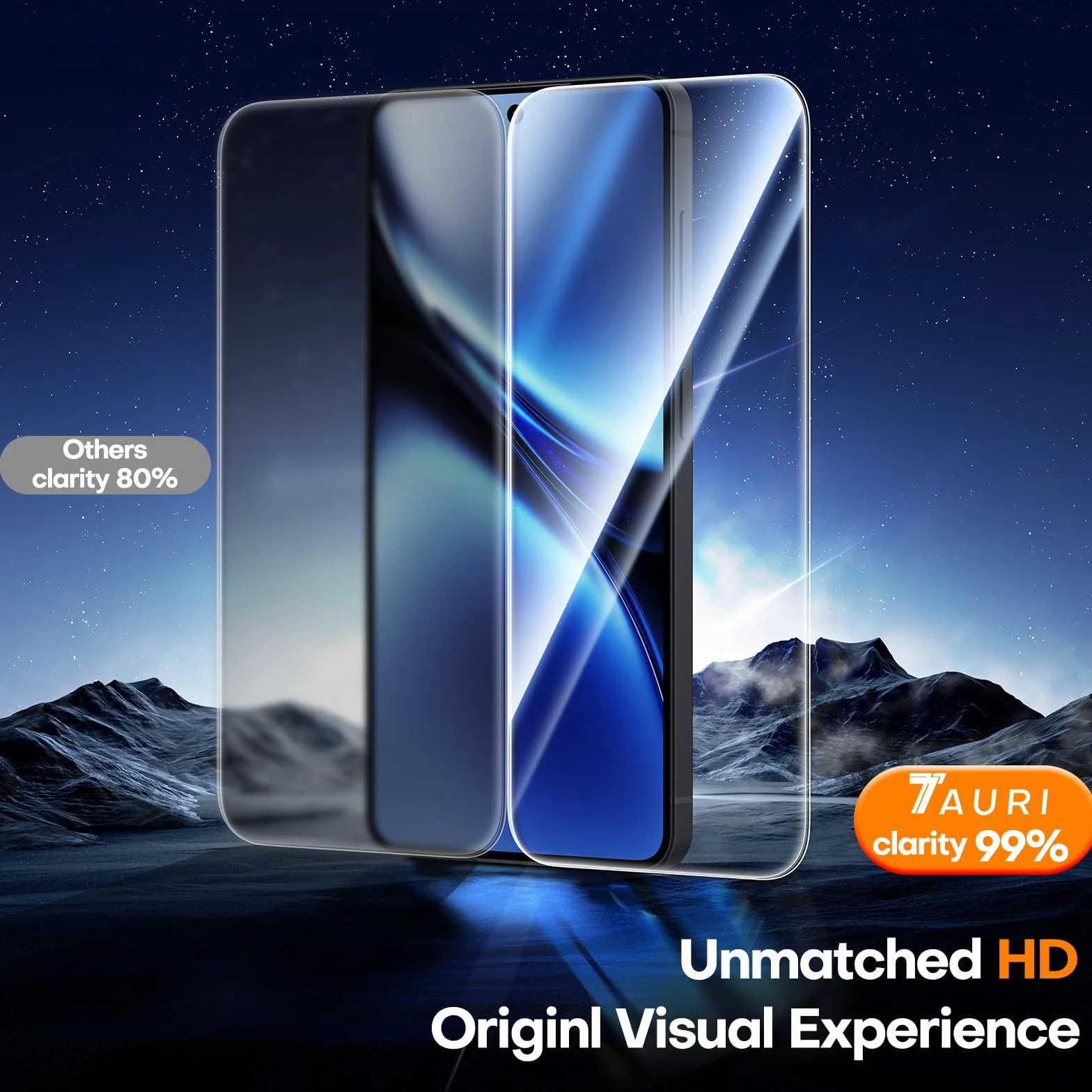 TAURI 2 sztuki szkła pancernego do Samsung Galaxy A57 5G z bezpyłowym narzędziem instalacyjnym, ochrona wyświetlacza ze szkła hartowanego, odporne na uderzenia szkło ochronne, ochrona przed odciskami