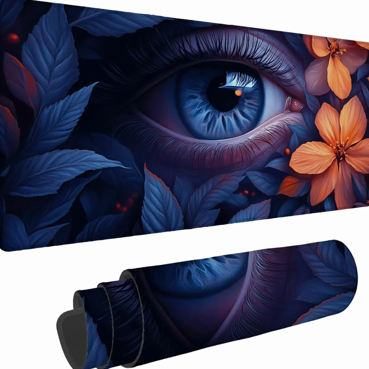 Gamingowa podkładka pod mysz 1200 x 600 x 3 mm, XXL, wodoszczelna, odporna na ścieranie, z przyszytymi krawędziami, kolorowa podkładka na biurko, poprawia prędkość i precyzję, pod laptopa, komputer