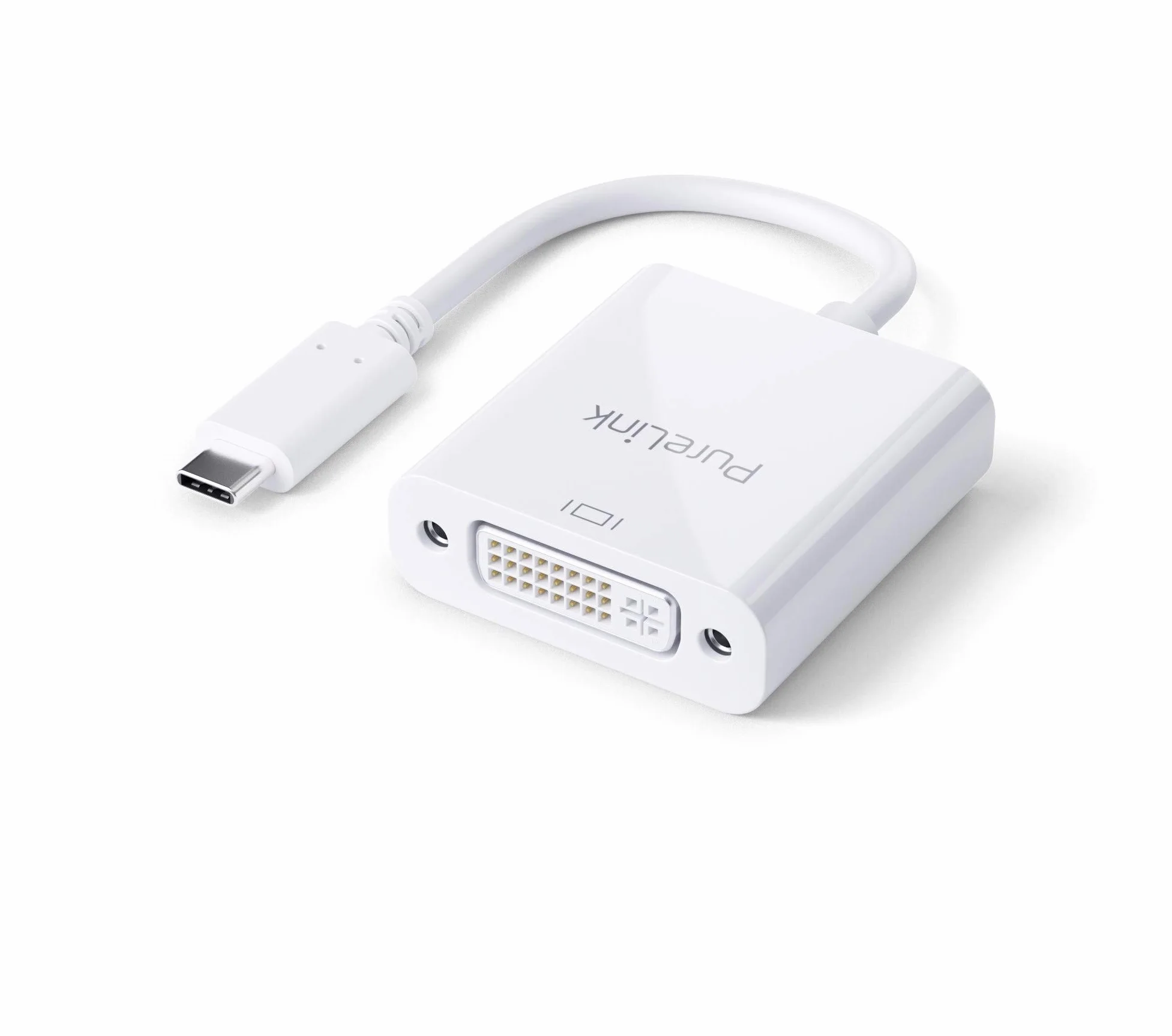 PureLink IS190 adapter USB-C na DVI - 1080p - iSerie 0,10 m, biały