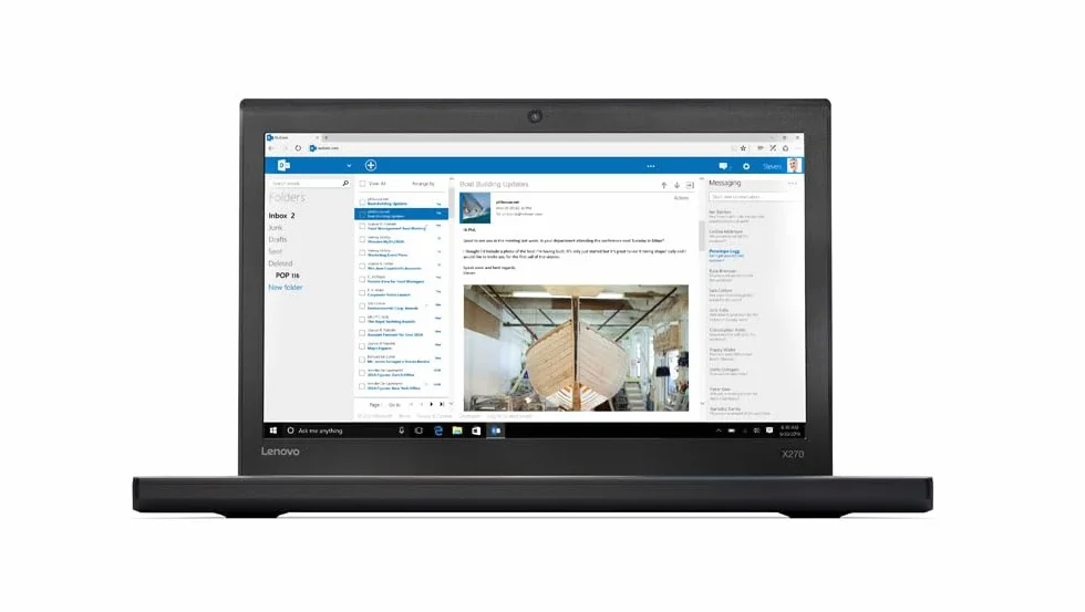Lenovo ThinkPad X270 |1366 x 768 HD | Intel Core i5-6300U | Windows 11 Pro | Norton Antivirus | Notebook Laptop Business (odnowiony) (8 GB | 256 GB SSD)