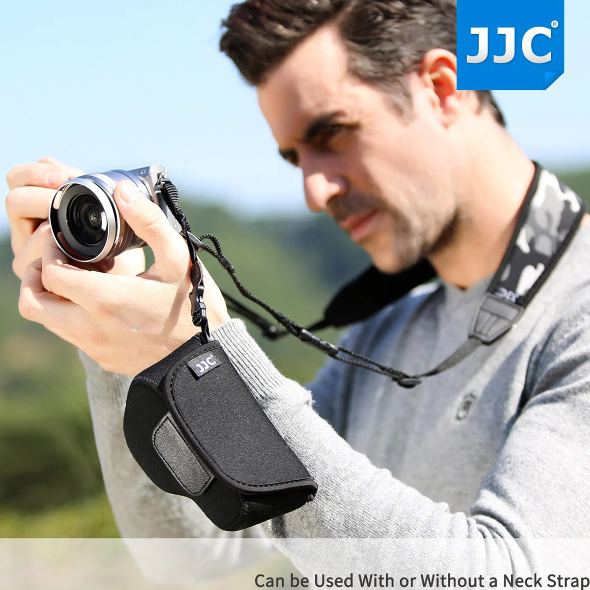 JJC Etui neoprenowe do Fujifilm X100V, X-E4, X-T30, X-T20, X-T10, X-T100, X-A5, Olympus E-M10 Mark II