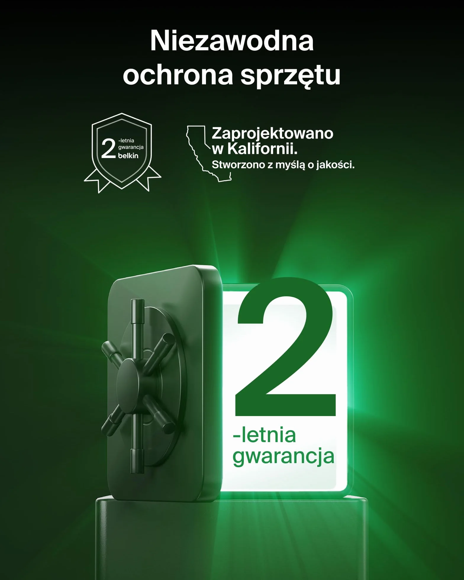 Belkin SoundForm Adapt Bezprzewodowe Słuchawki Nauszne, Mikrofon – Czarne