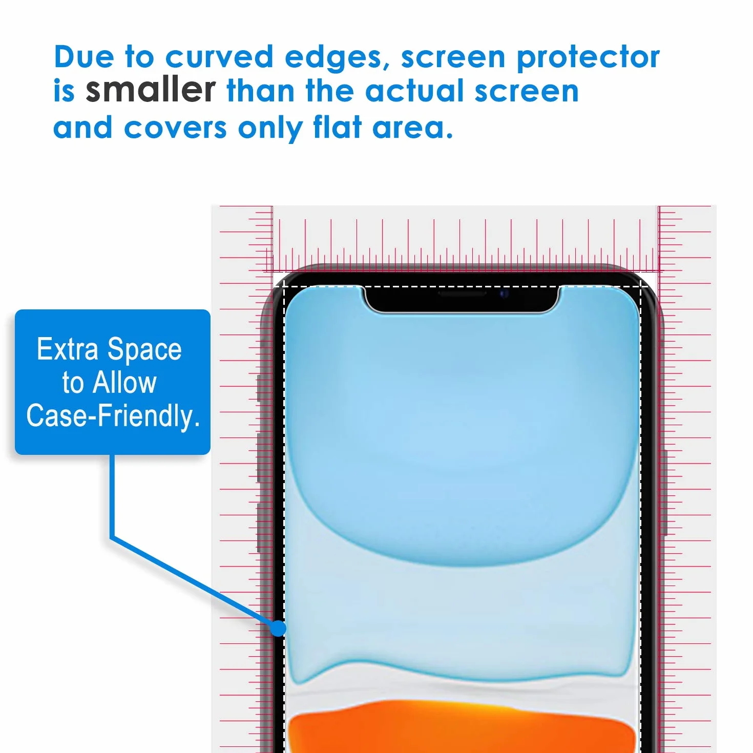 JETech Ochraniacz Ekranu dla iPhone 11 i iPhone XR 6,1 Cala, Screen Protector Szkło Hartowane Film Folia, 2 Sztuki