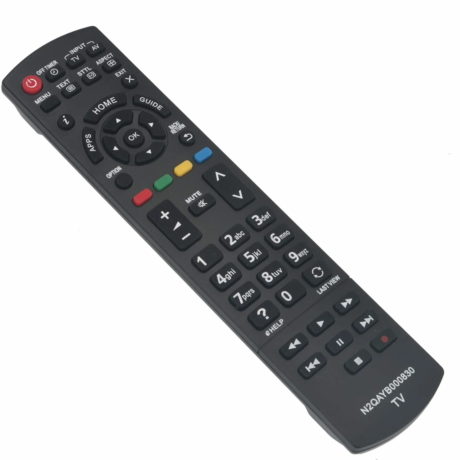 ALLIMITY N2QAYB000830 pilot zastępczy do telewizora Panasonic Viera LCD LED TX-L32EN63 TX-50AS500Y TX-39ASW504 TX-42AS500E TX-42AS600EW TX-L42E6EK TX-39AS600Y TX-39ASW600Y 4 TX-4 2AS500Y TX-42AS600Y