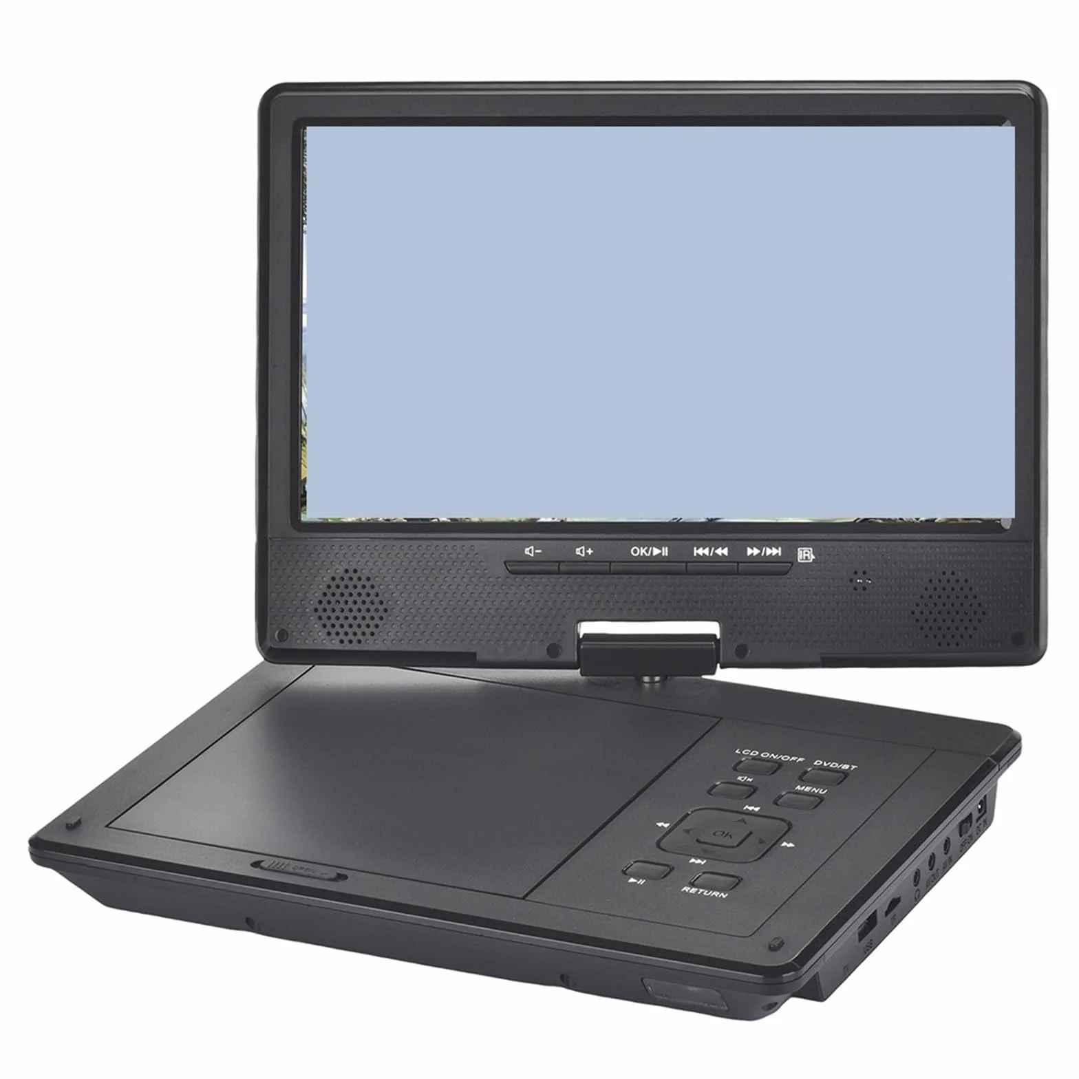 Odtwarzacz DVD, 12-calowy przenośny odtwarzacz DVD z obsługą wideo w wysokiej rozdzielczości, bezprzewodowy kompatybilny technologią Bluetooth
