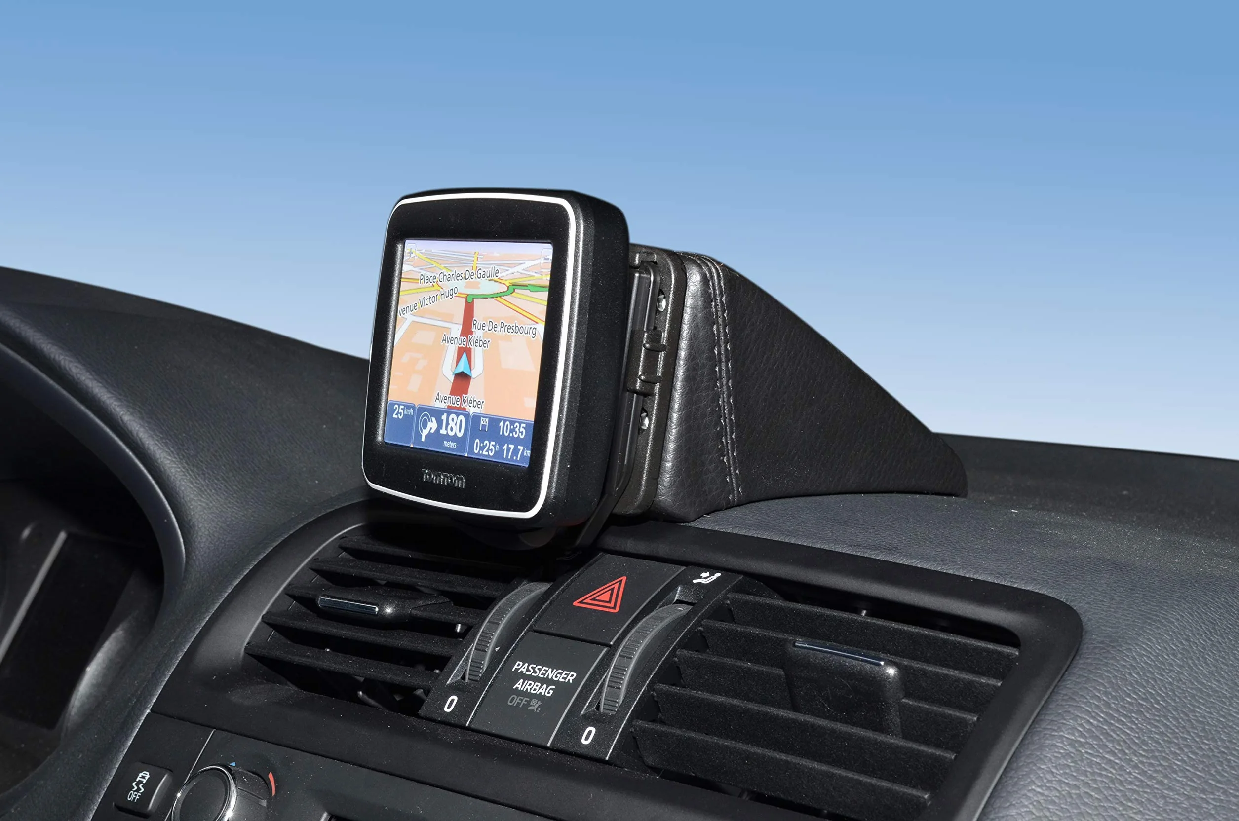 KUDA Uchwyt na telefon komórkowy pasujący do Skoda Fabia II od 02/2007 & Roomster od 06/2006 & Praktik od 02/2007 - konsola telefoniczna do smartfonów, telefonów komórkowych, nawigacji i innych -